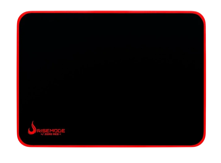 MOUSEPAD RISE GAMING ZERO RED MÉDIO BORDA COSTURADA
