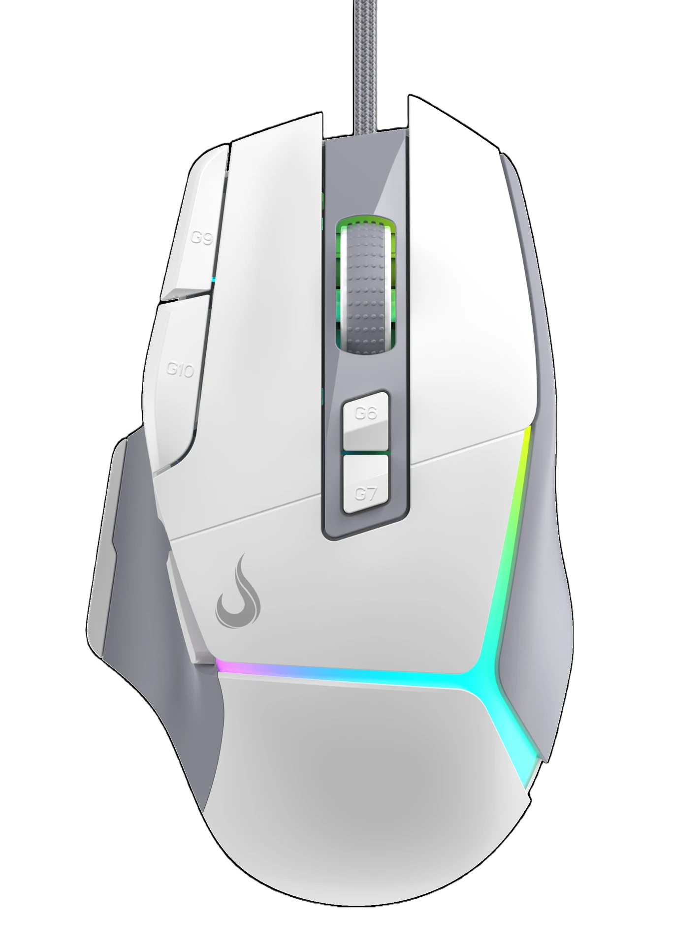 MOUSE GAMER LASER PRO WHITE RGB