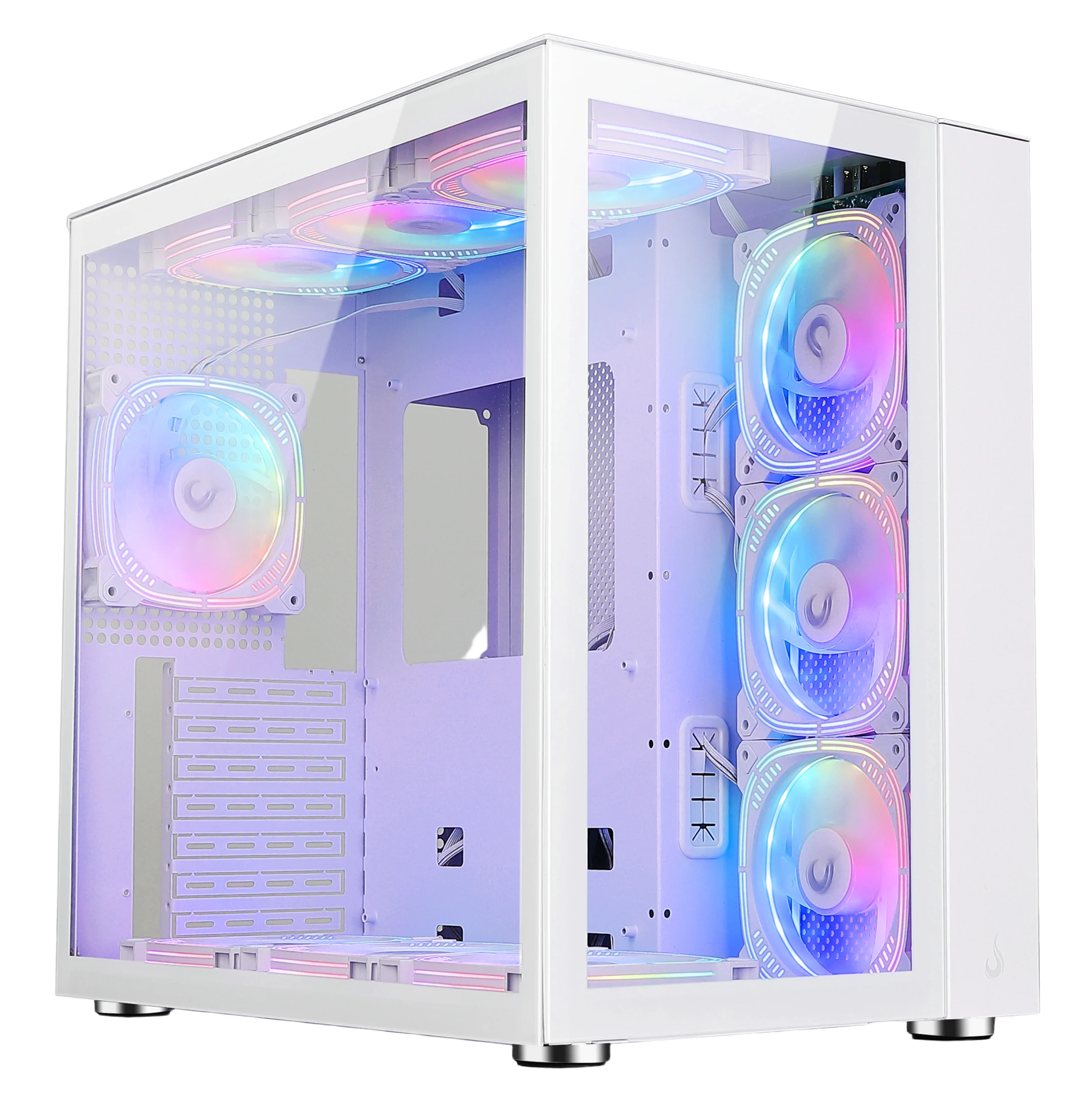GABINETE GLASS STANDARD WHITE - 10 FANS ARGB