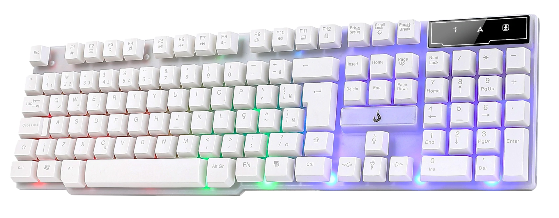 TECLADO G1 FULL RGB BRANCO