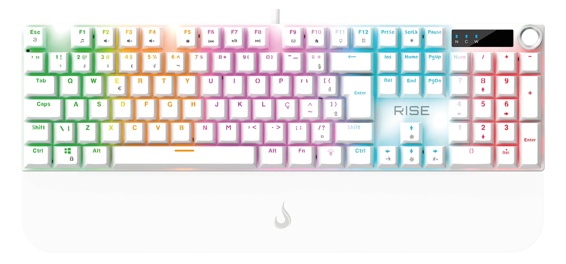 TECLADO MECÃNICO kYRON RGB BRANCO