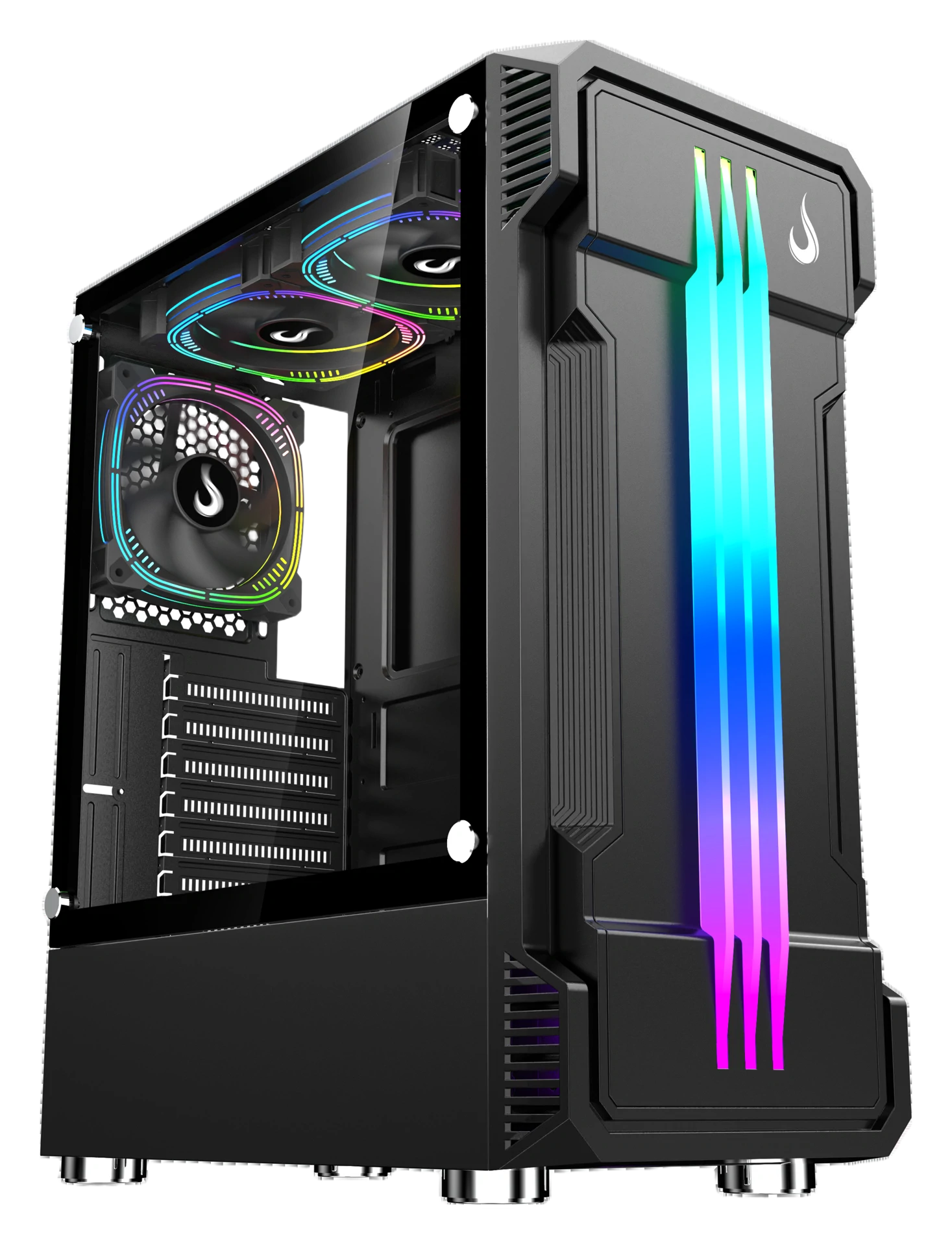 GABINETE ZEUS GLASS 01 BLACK
