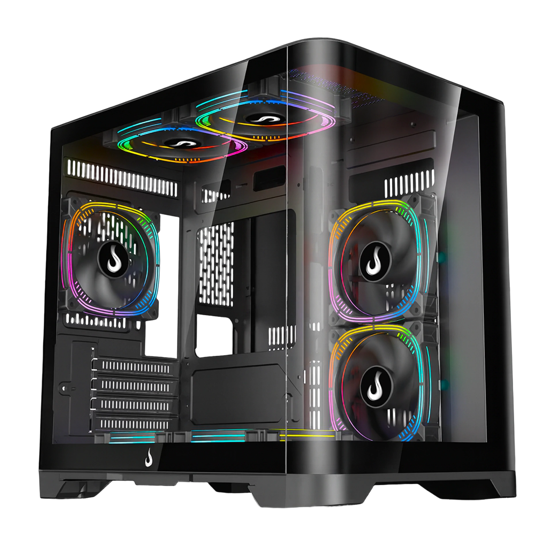 GABINETE GALAXY CURVED BLACK