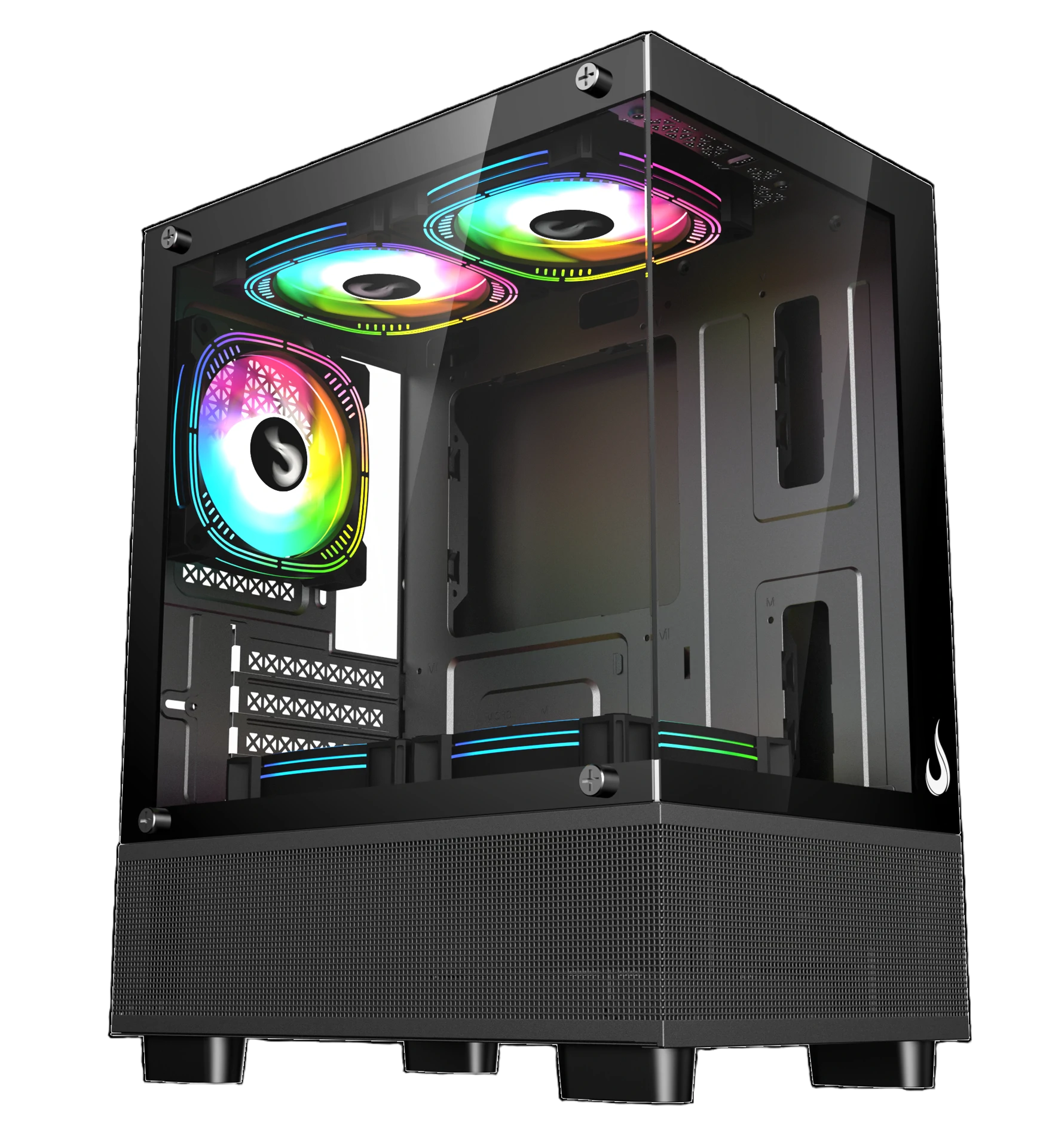 GABINETE CRYSTAL GLASS 02 BLACK