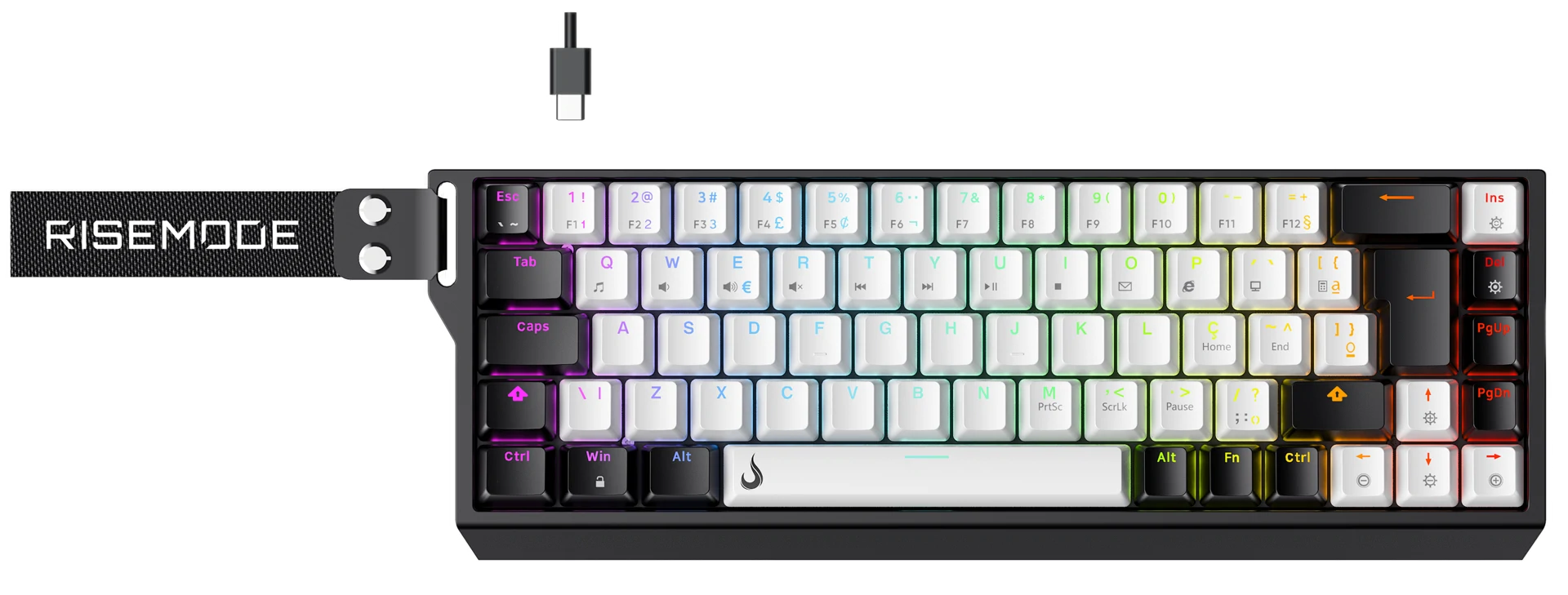 TECLADO MAGNÉTICO GM1 PRO ARGB PRETO