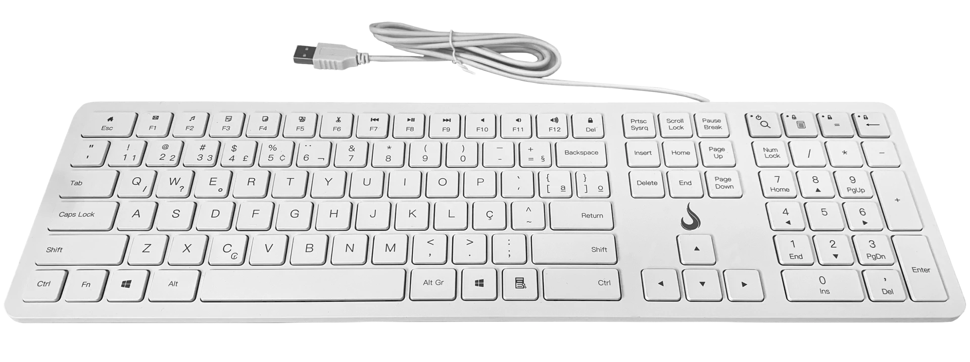 TECLADO SLIM BRANCO
