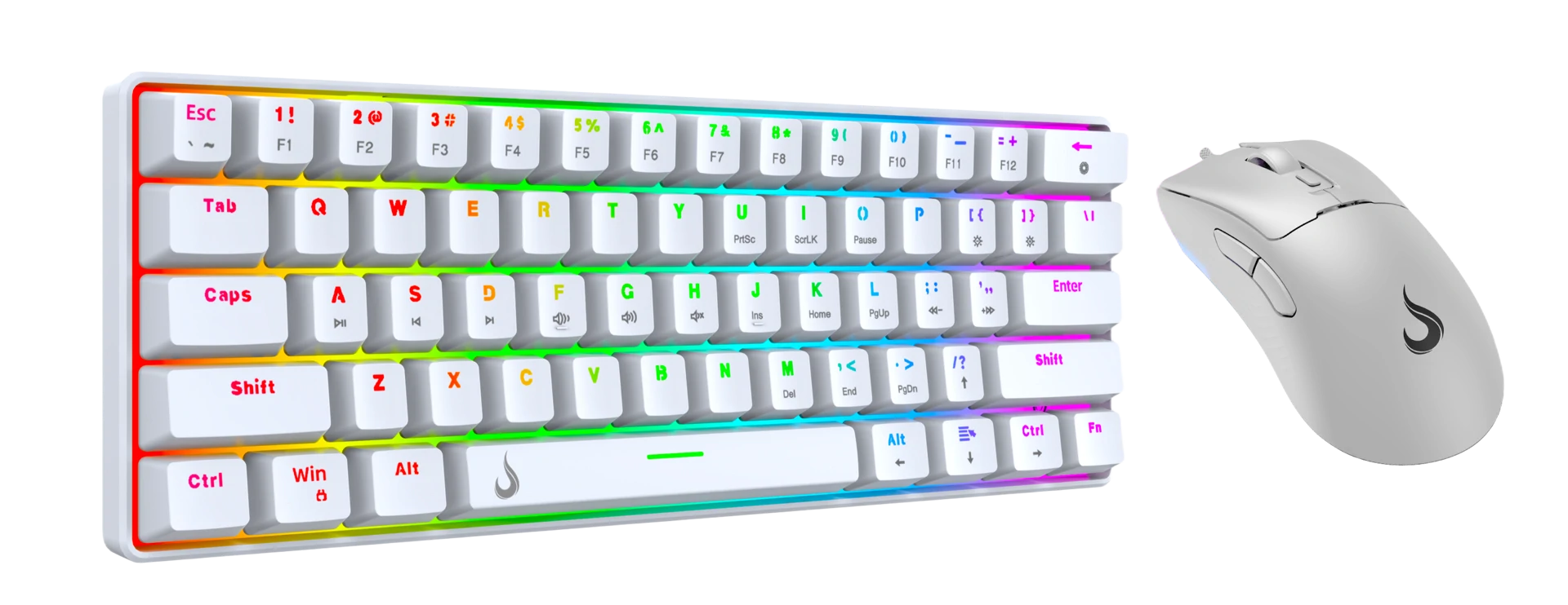 COMBO GAMER SET 02 WHITE SWITCH RED