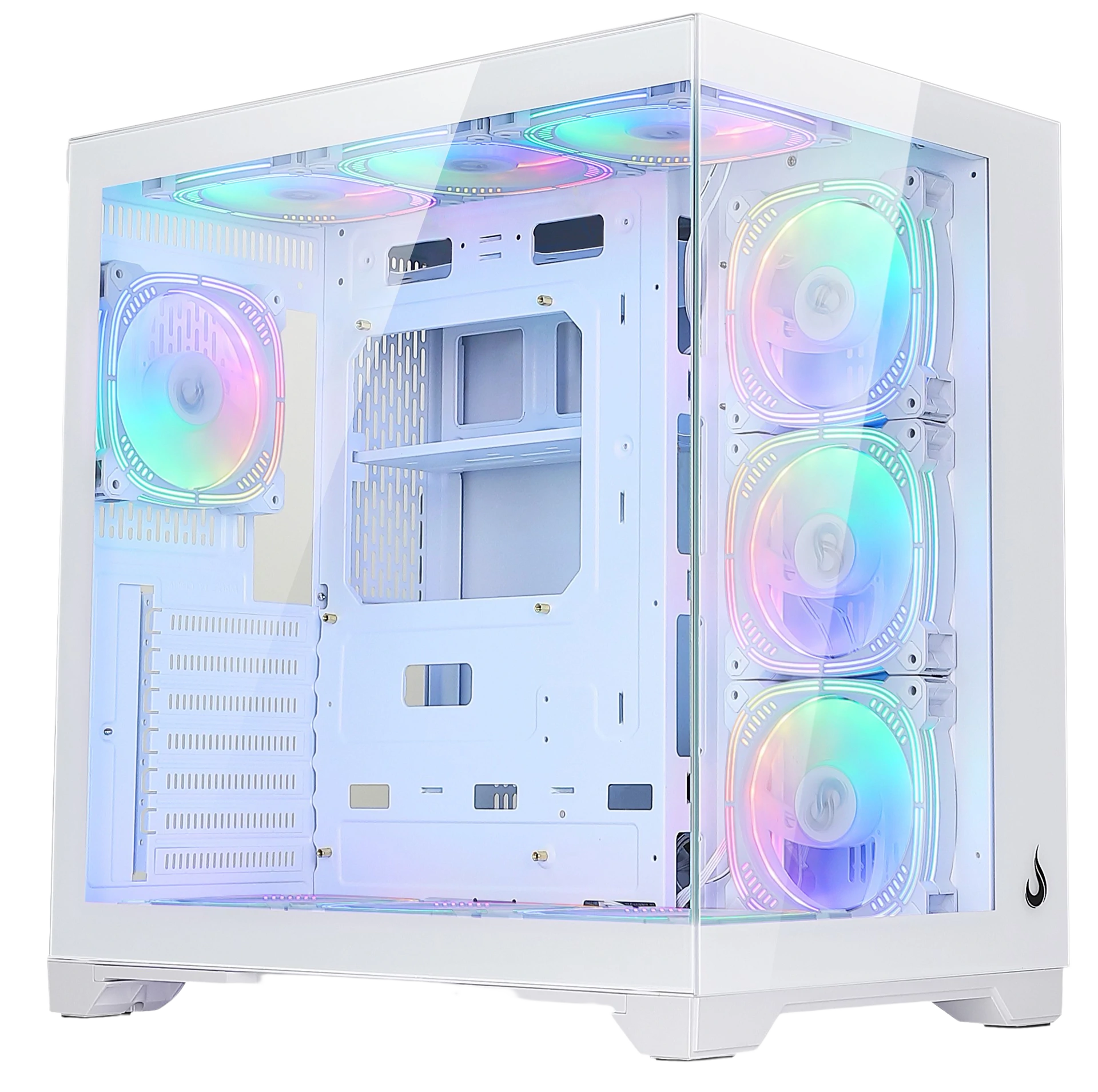 GABINETE GALAXY GLASS STANDARD V2 WHITE ARGB
