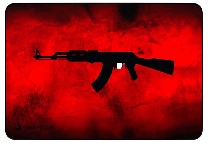MOUSEPAD RISE GAMING AK47 RED GRANDE BORDA COSTURADA