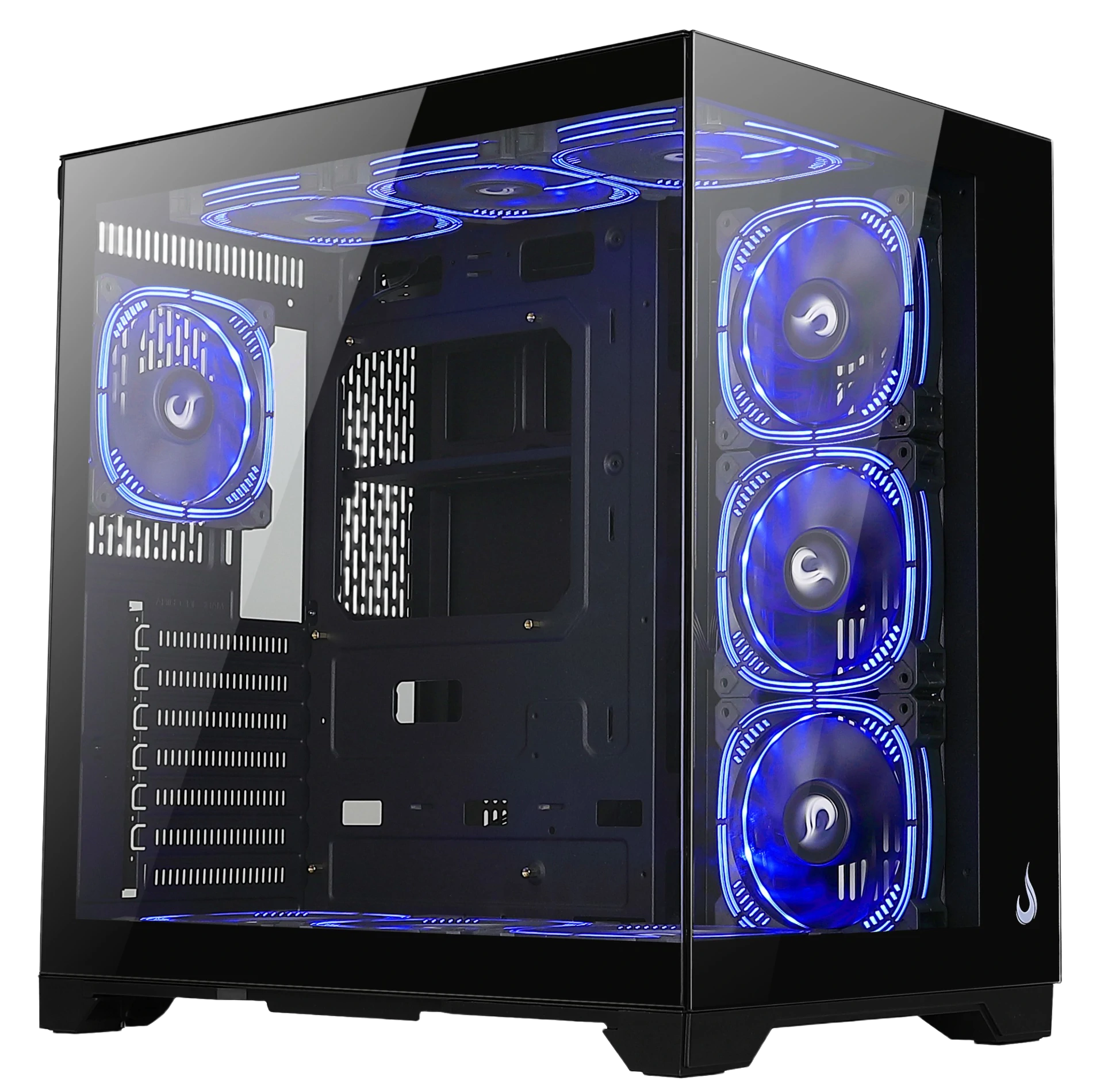 GABINETE GALAXY GLASS STANDARD V2 BLACK (SEM FANS)