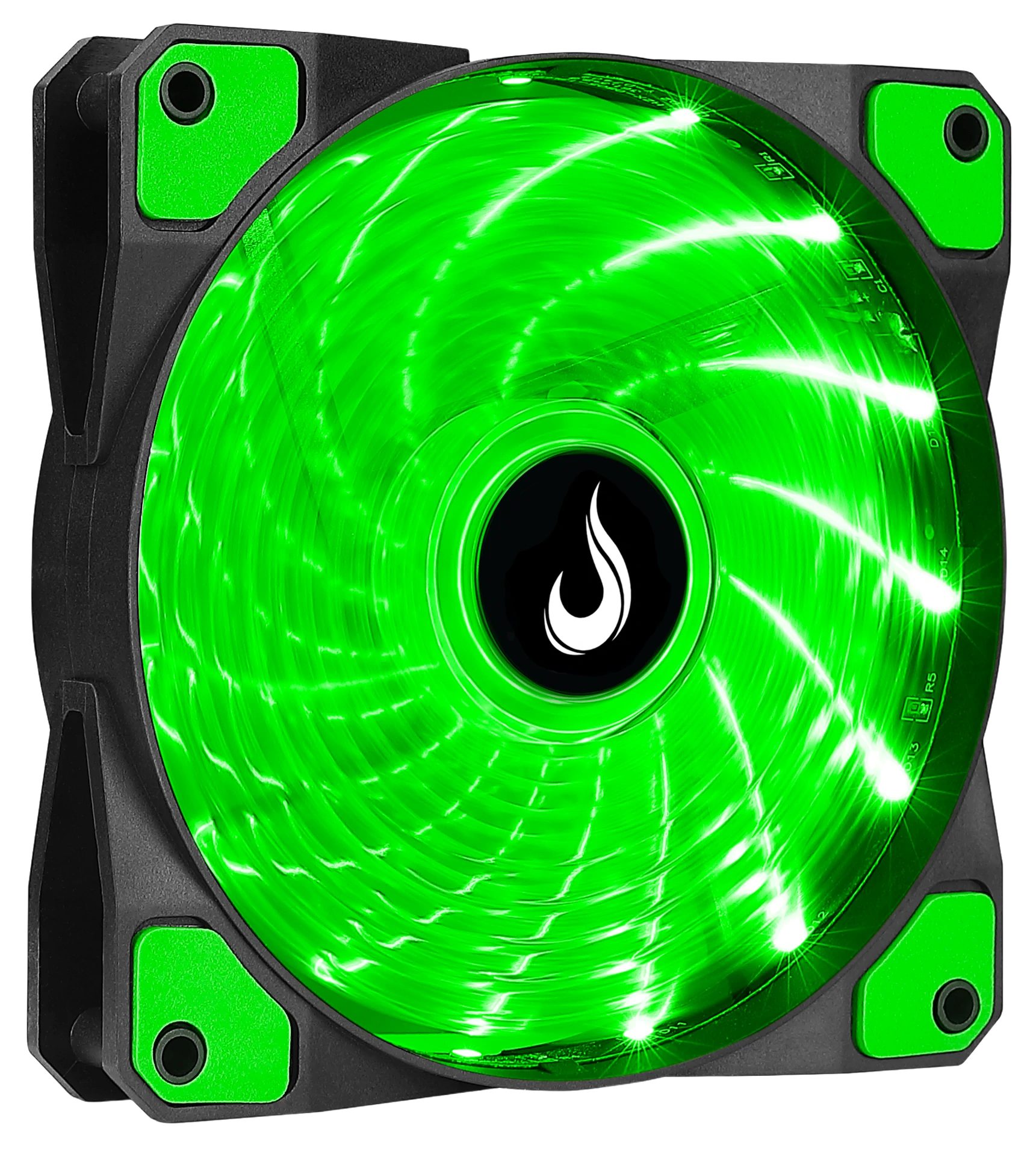 FAN WIND W1 120MM LED GREEN