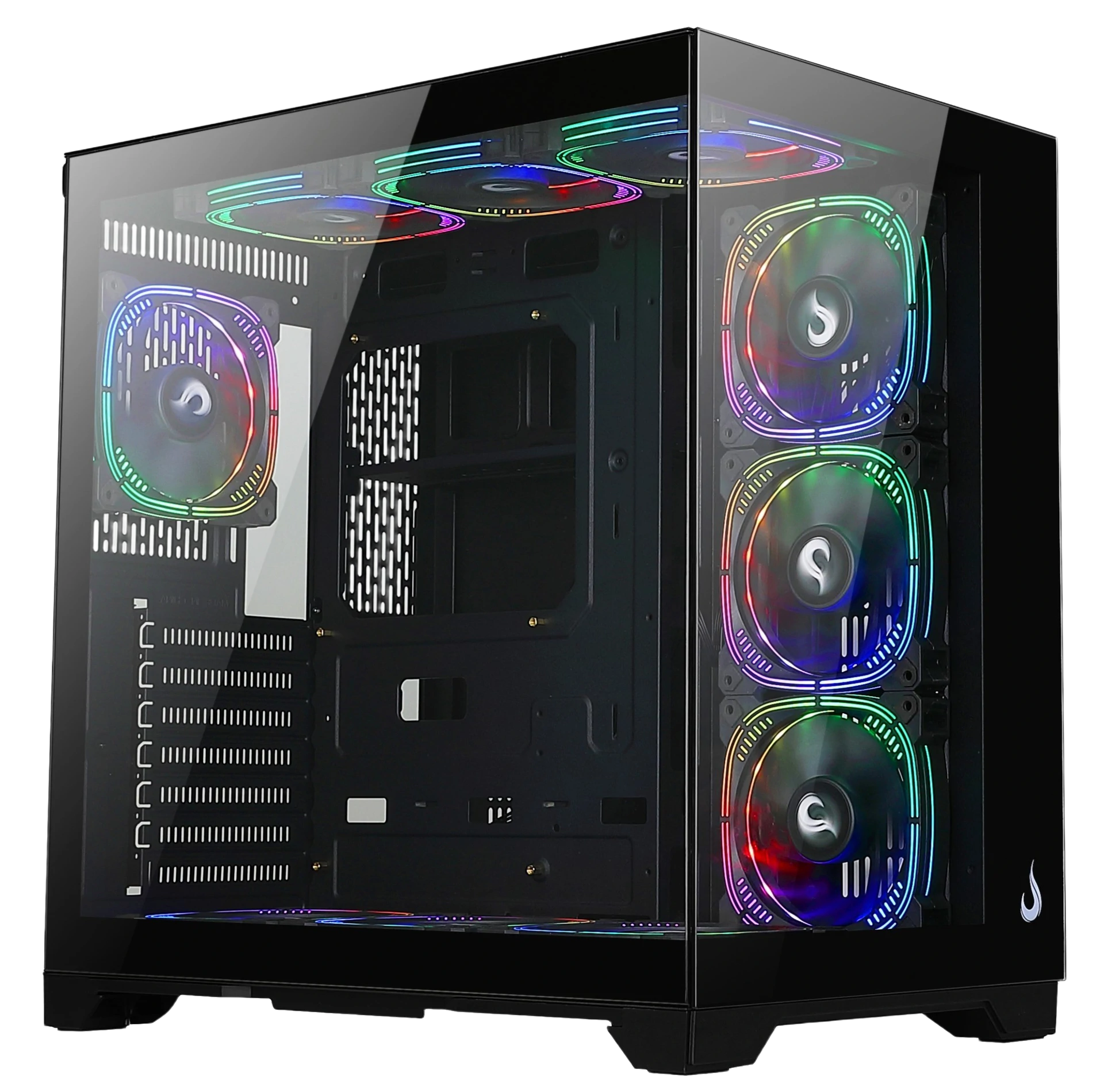 GABINETE GALAXY GLASS STANDARD V2 BLACK ARGB