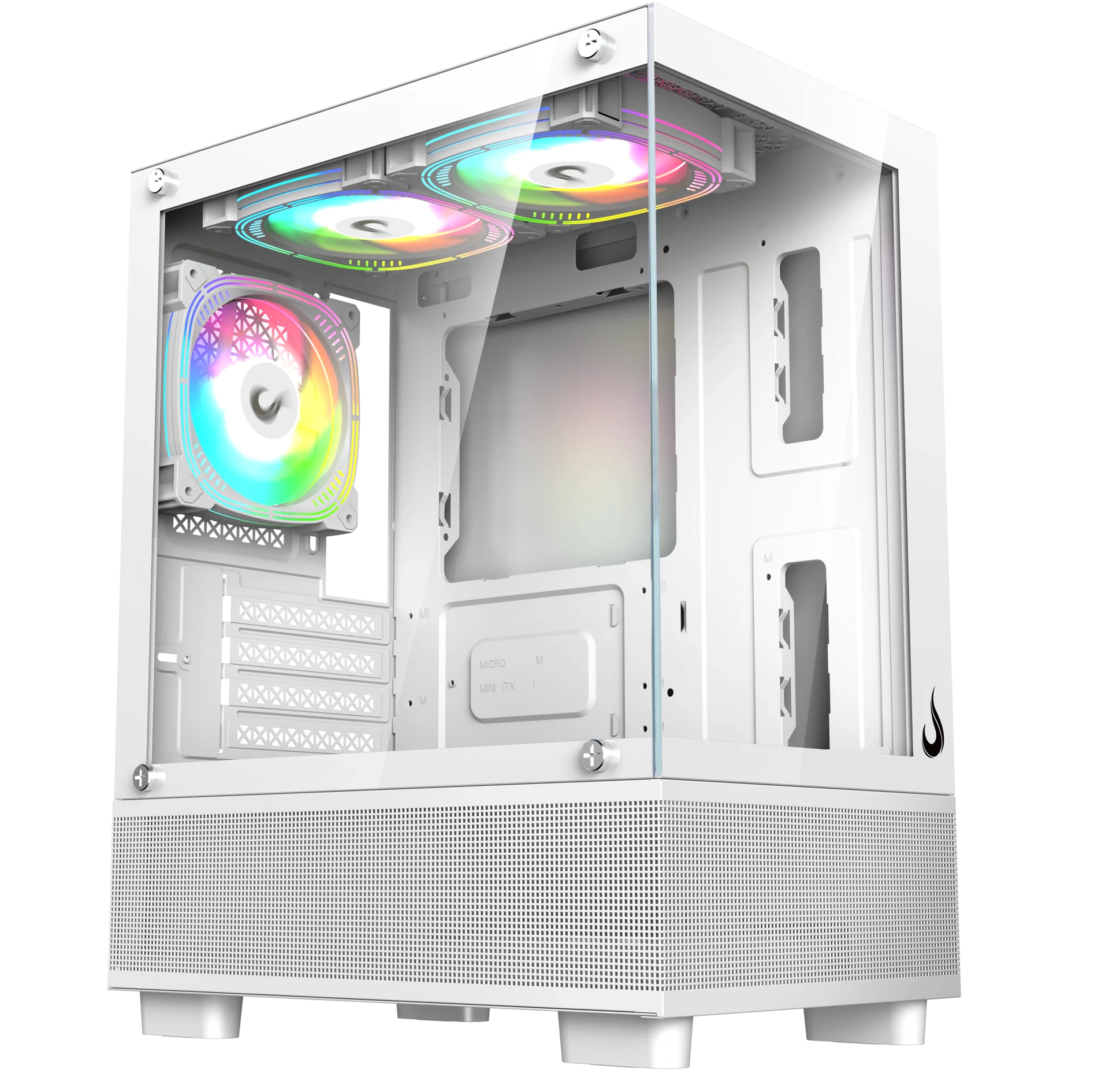GABINETE CRYSTAL GLASS 02 WHITE