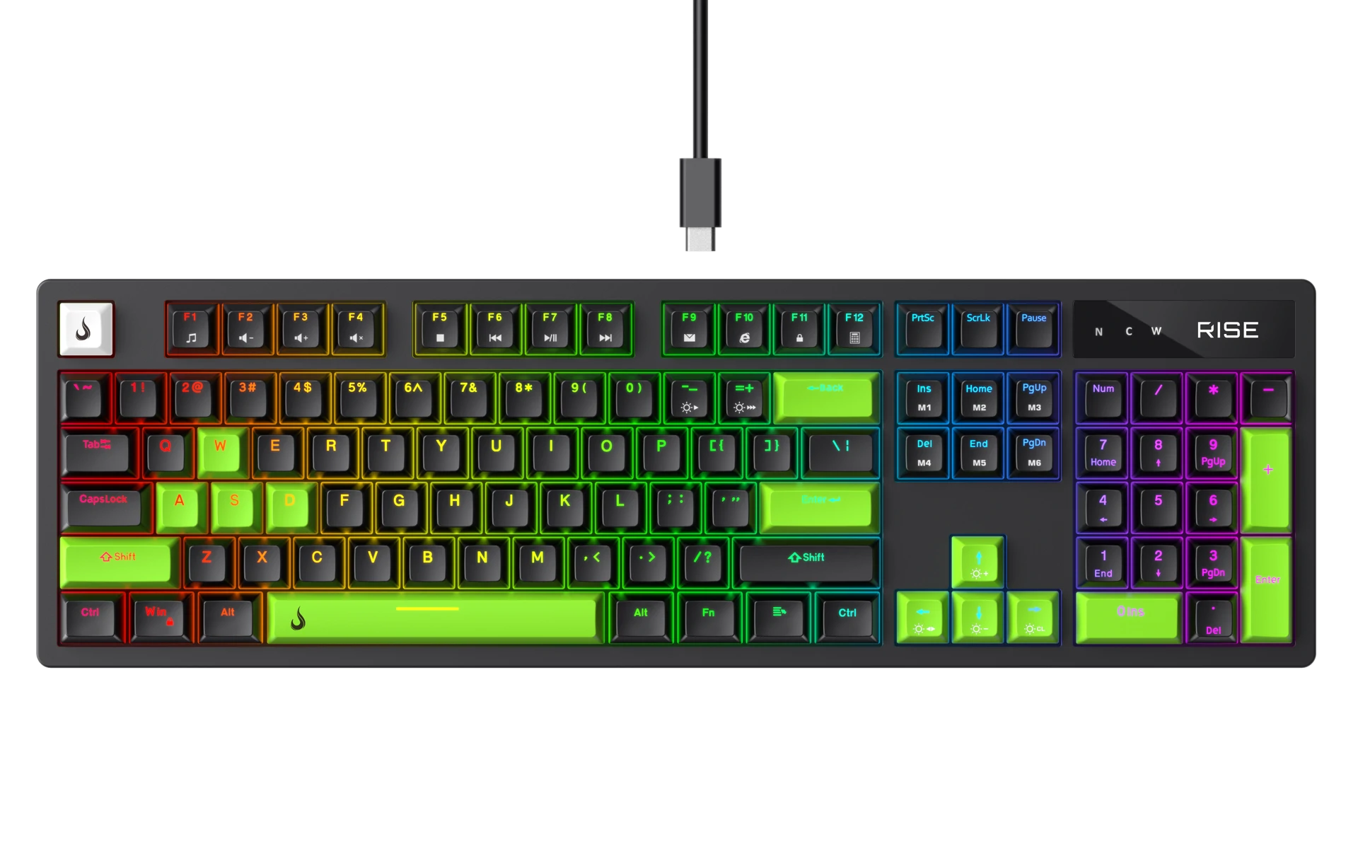 TECLADO MECÂNICO GAMER GM2 FULL SWITCH BLUE