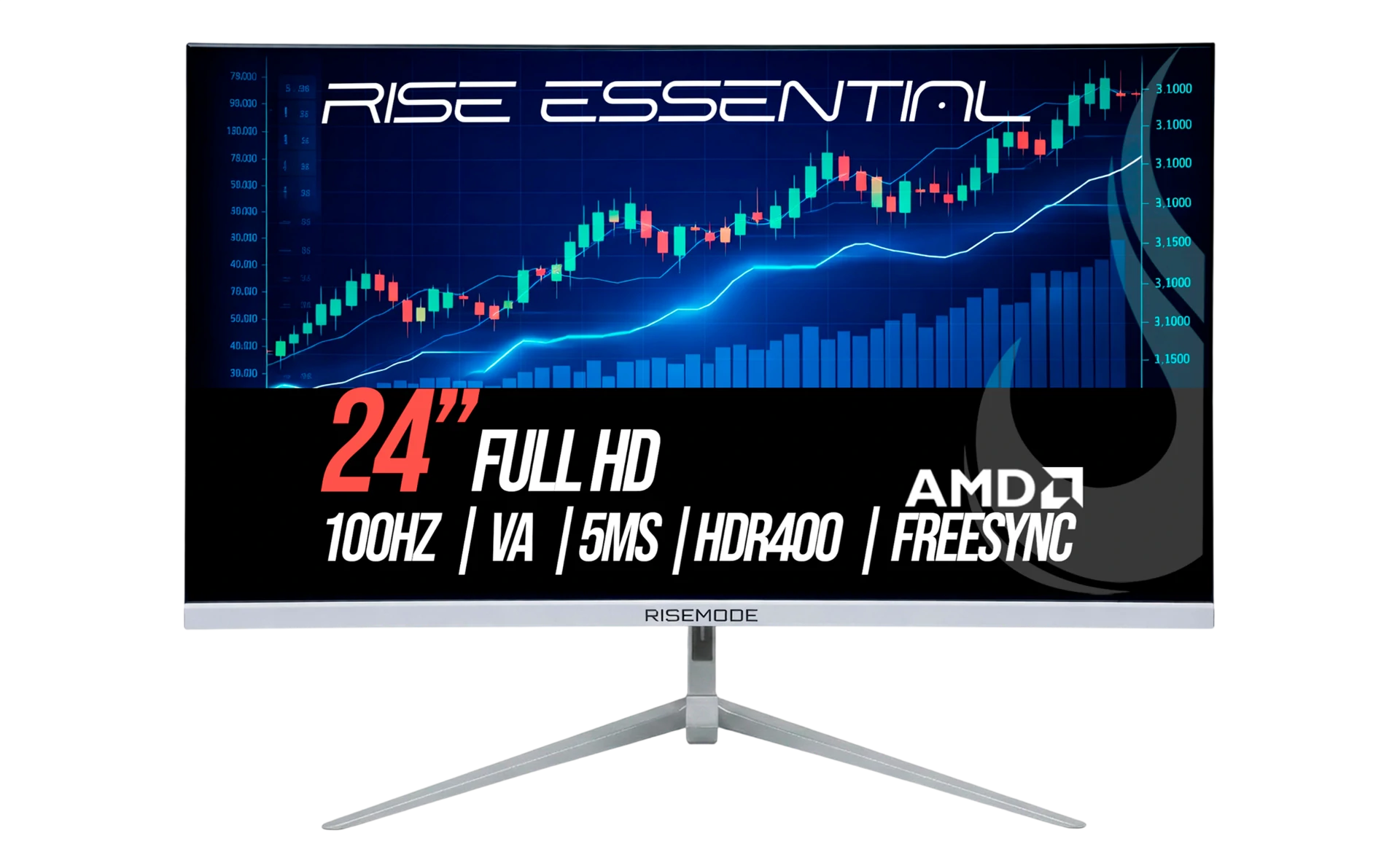MONITOR ESSENTIAL 24" FULL HD 100HZ IPS WHITE
