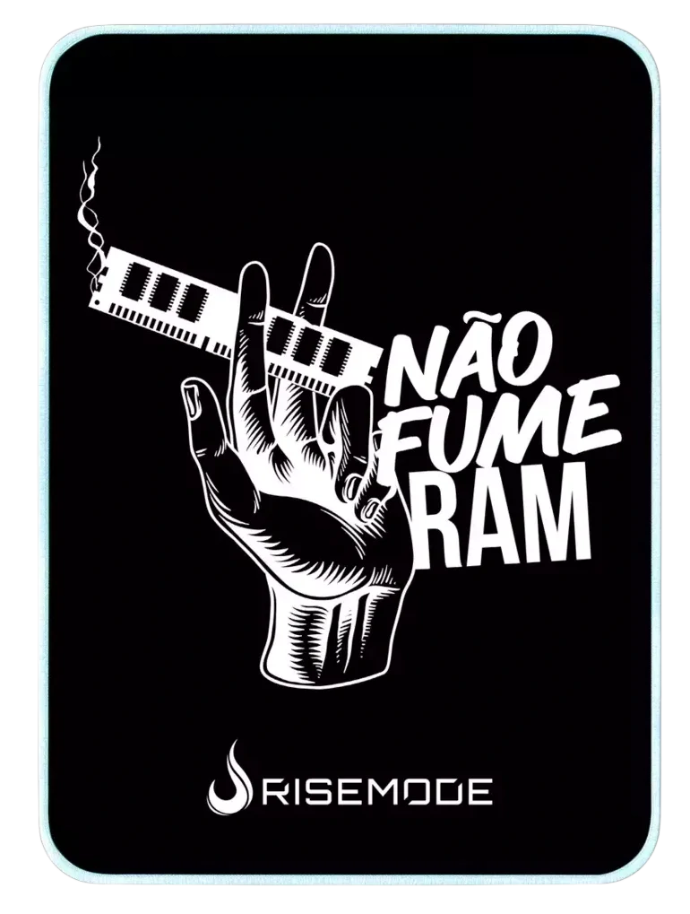MOUSEPAD RISE GAMING NÃO FUME RAM MÉDIO