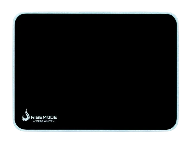 MOUSEPAD RISE GAMING ZERO WHITE MÉDIO BORDA COSTURADA