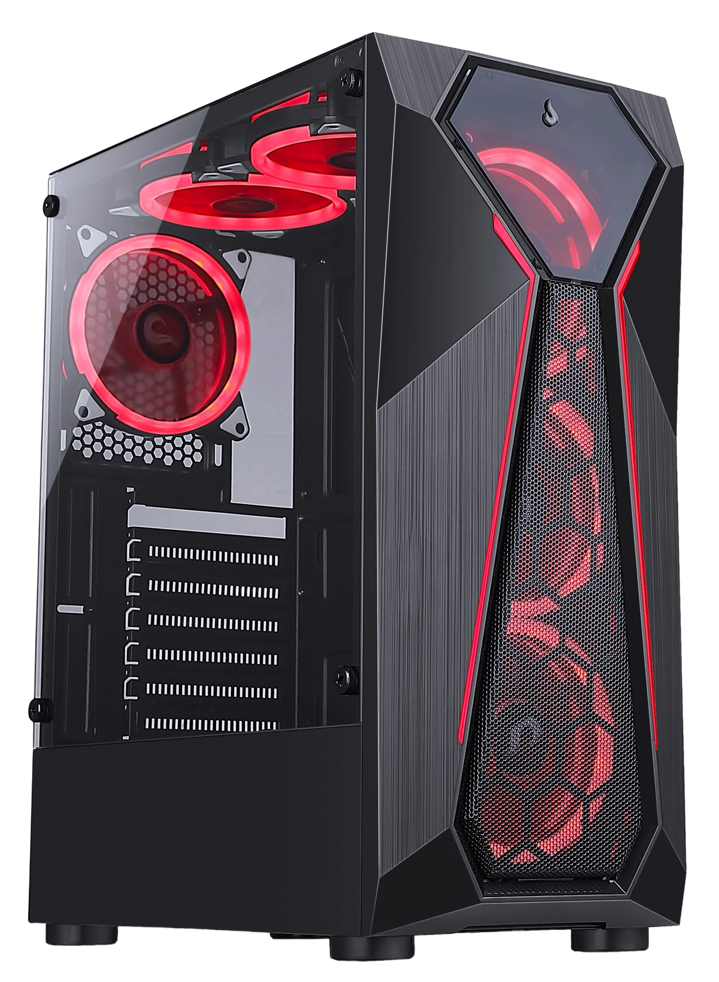 GABINETE X4 GLASS BLACK
