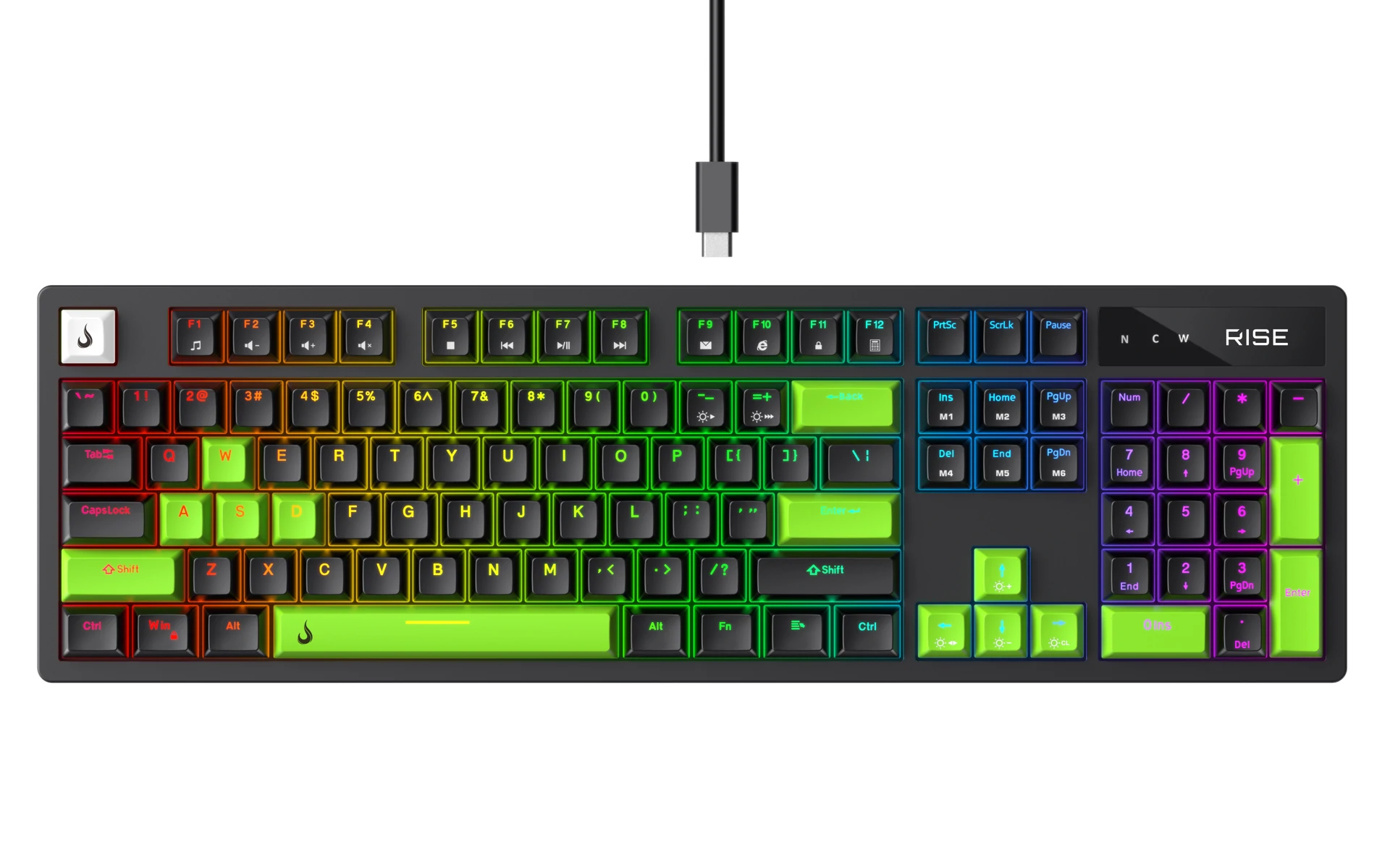 TECLADO MECÂNICO GM2 FULL RGB SWITCH RED