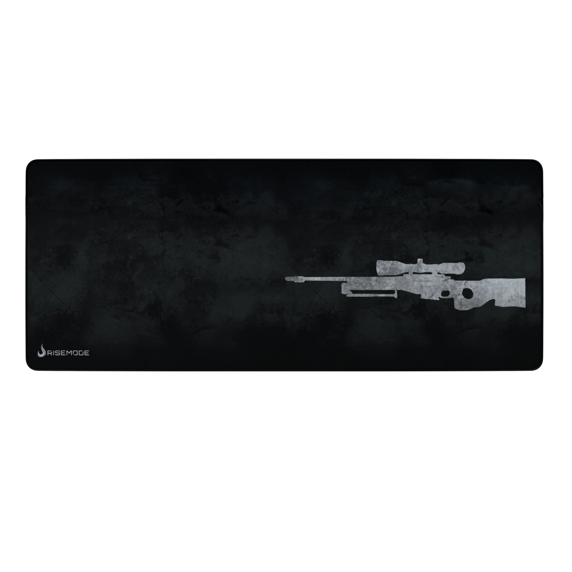 MOUSEPAD RISE GAMING SNIPER GRAY PRO EXTENDED BORDA COSTURADA
