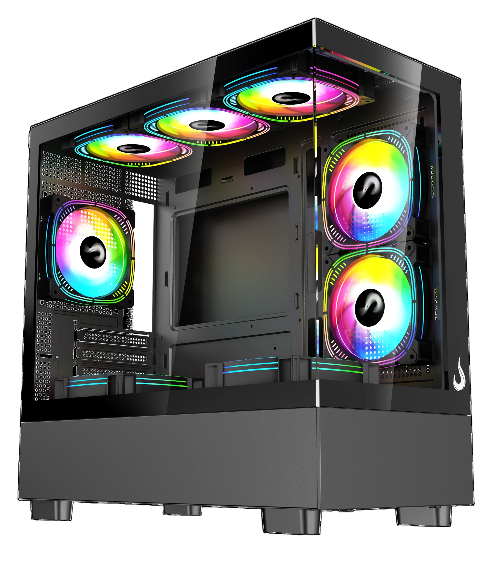 GABINETE CRYSTAL GLASS 03 BLACK