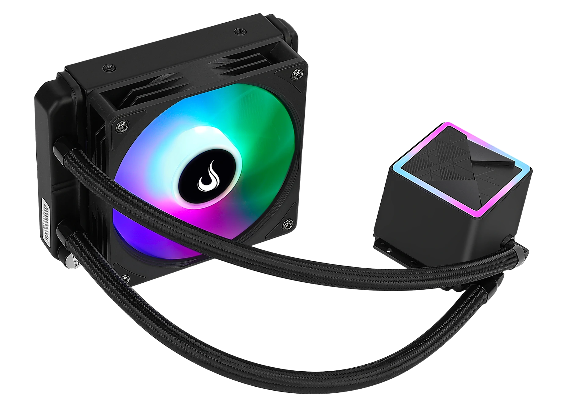 WATER COOLER BLACK 120MM RAINBOW