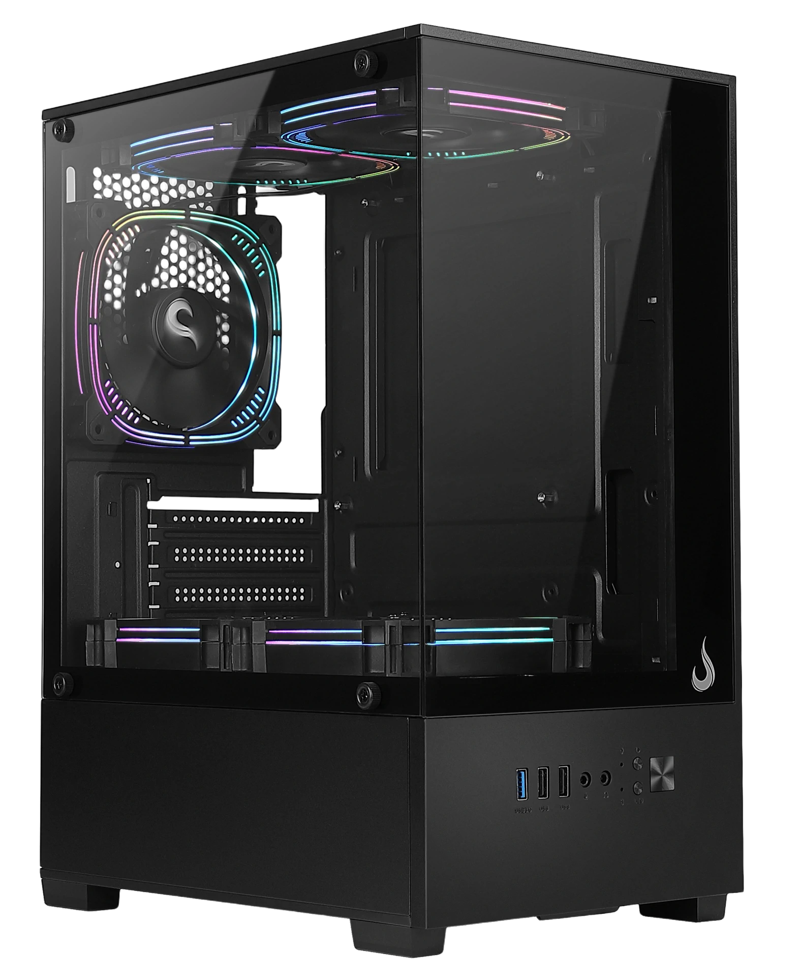 GABINETE PRISMA GLASS 01 BLACK