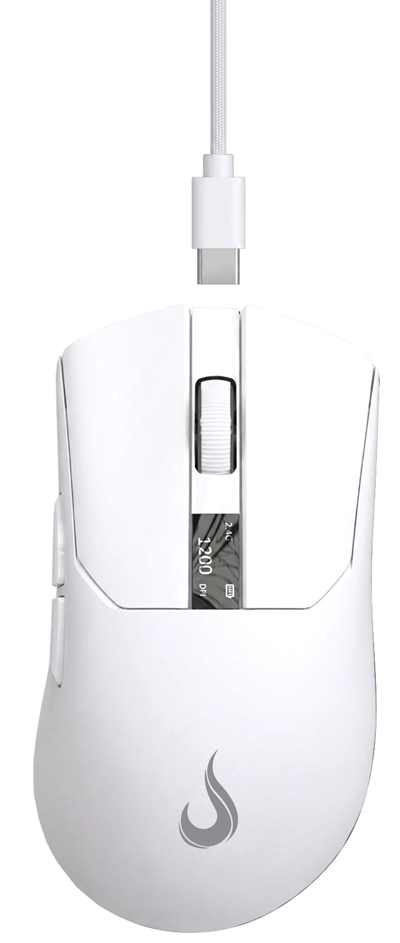 MOUSE GAMER GHOST DISPLAY WHITE