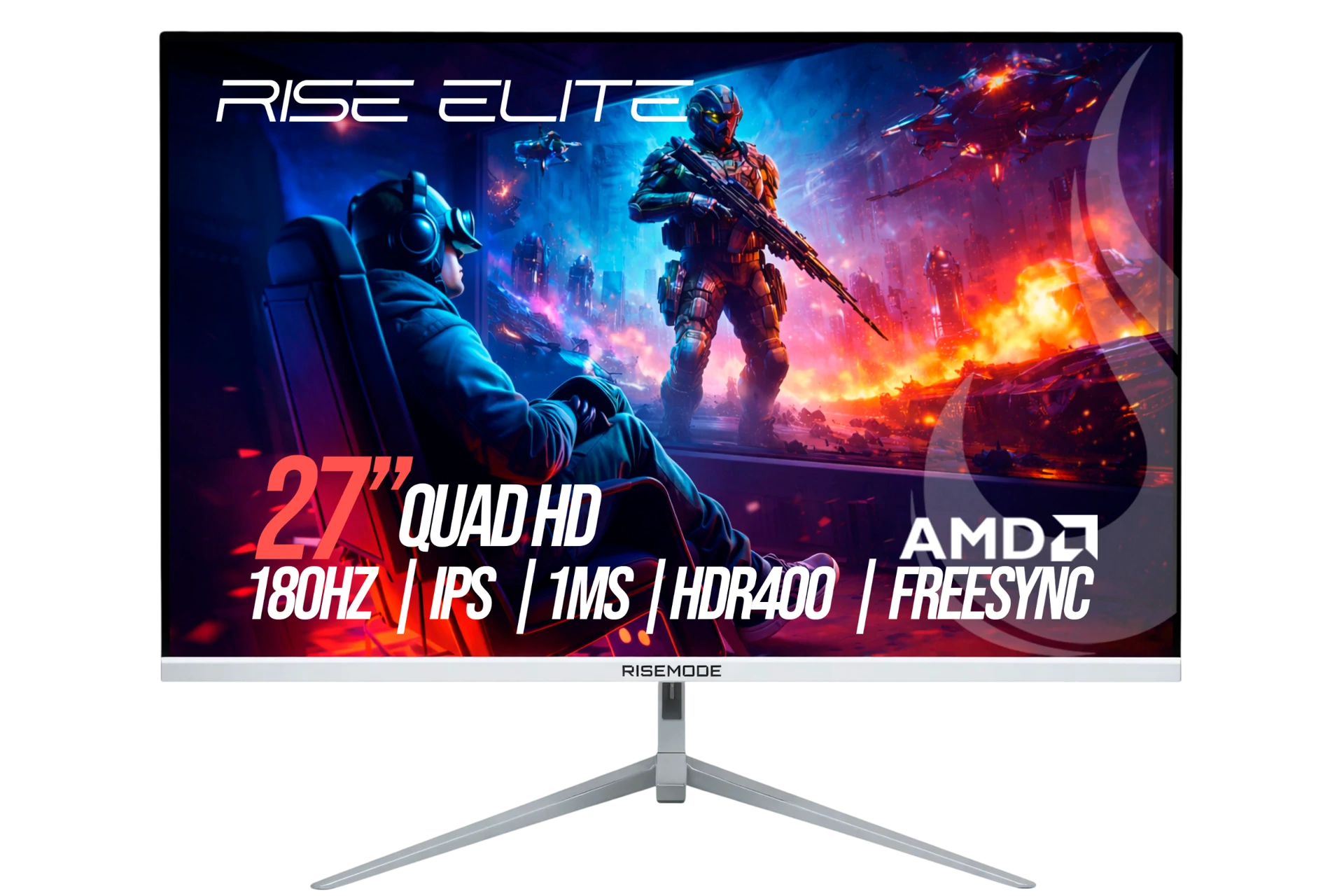 MONITOR GAMER ELITE 27" QHD 180HZ IPS WHITE