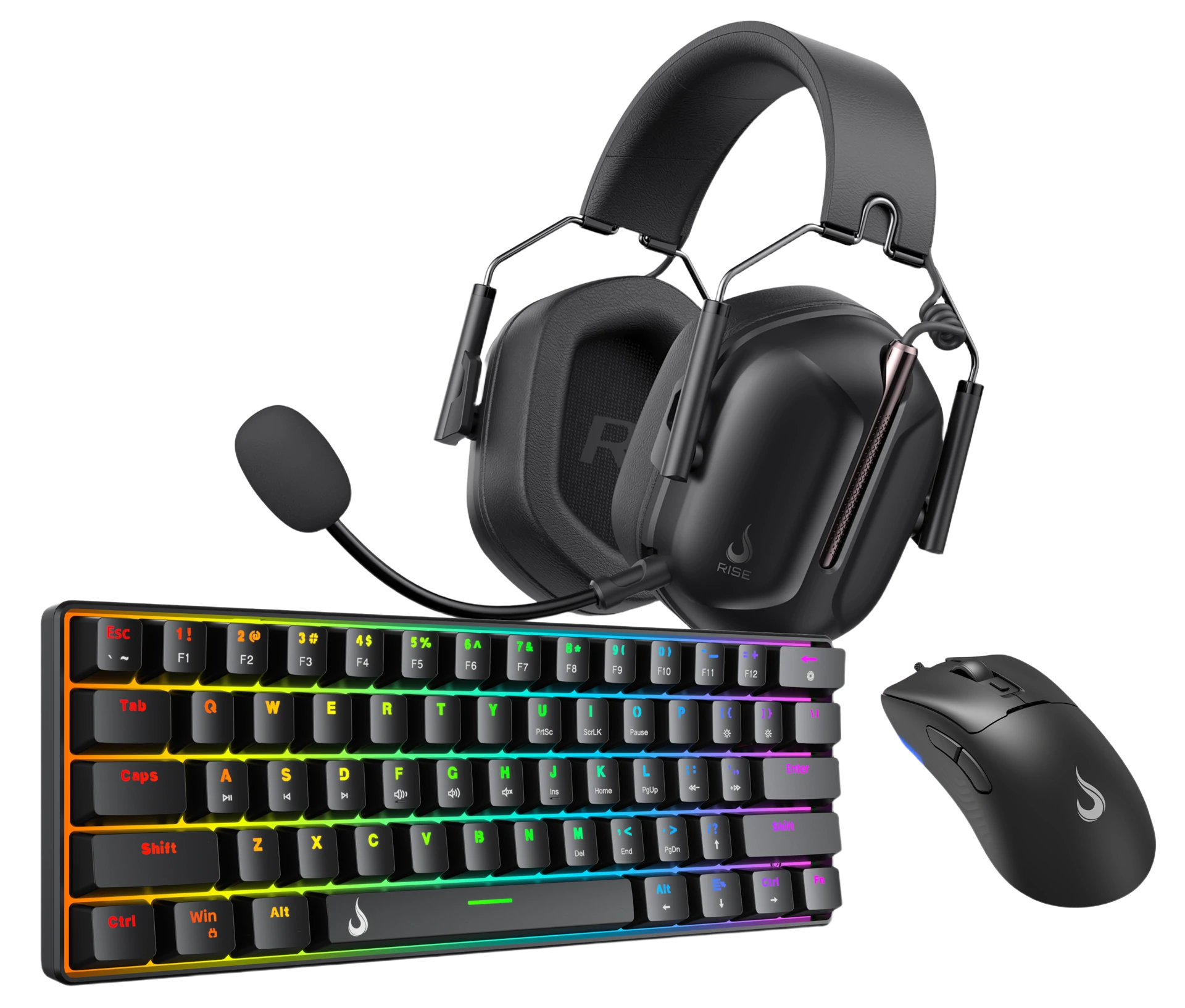 COMBO GAMER FULL SET 03 BLACK SWITCH RED