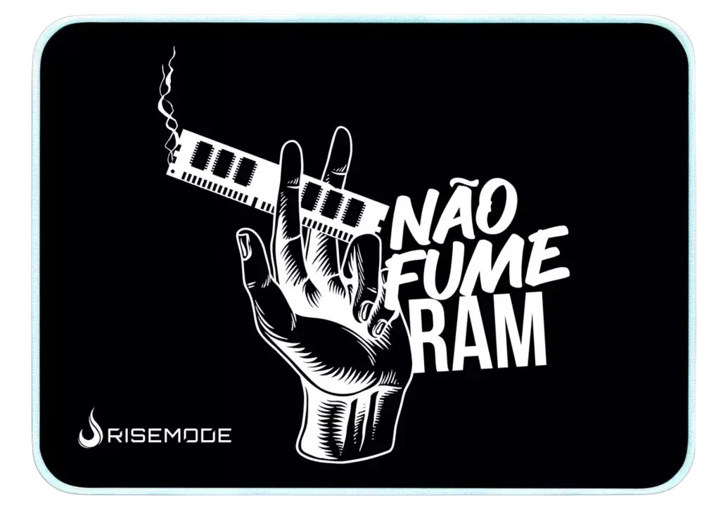 MOUSEPAD RISE GAMING NÃO FUME RAM GRANDE