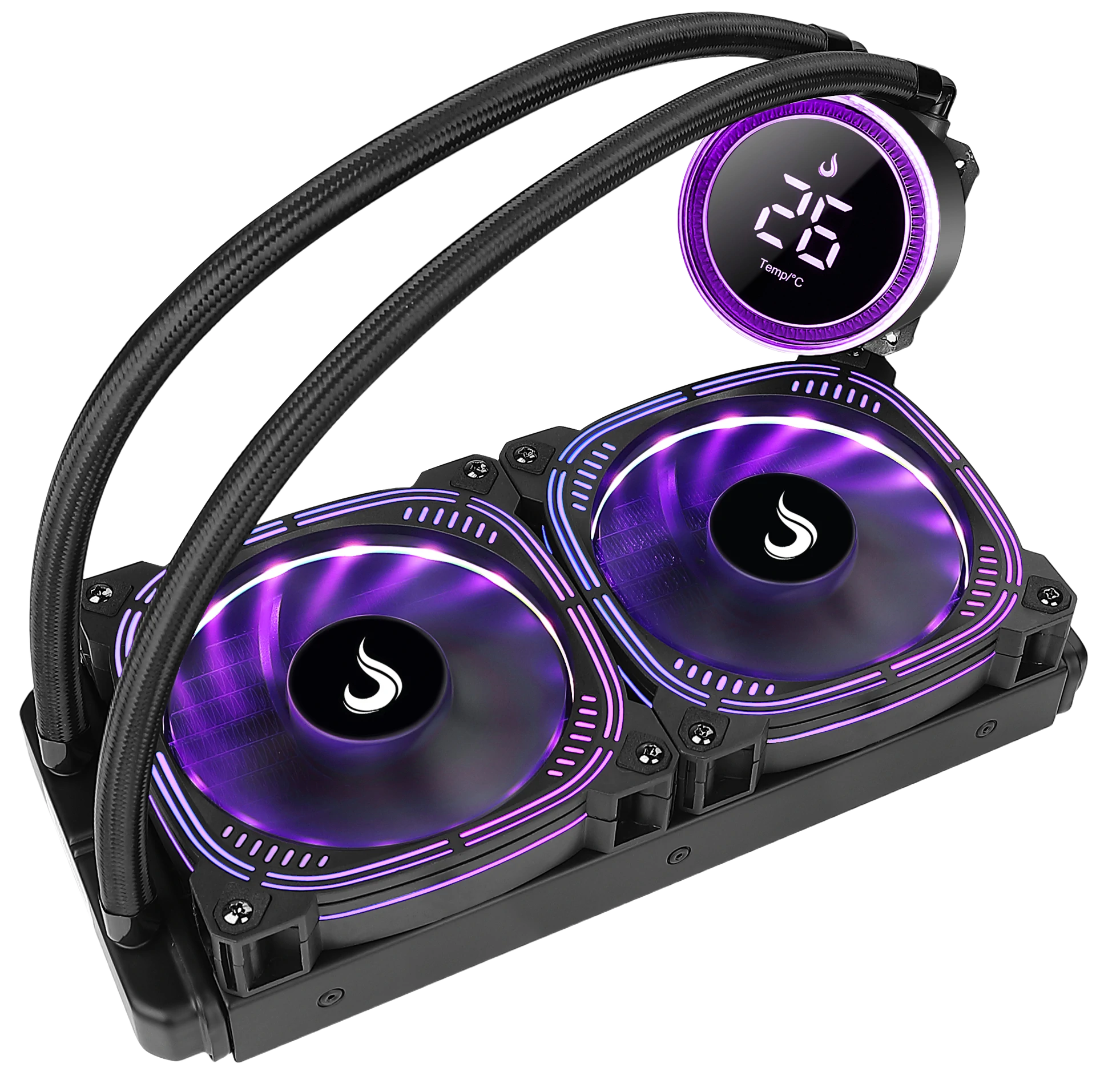 WATER COOLER AURA ICE BLACK 240MM ARGB