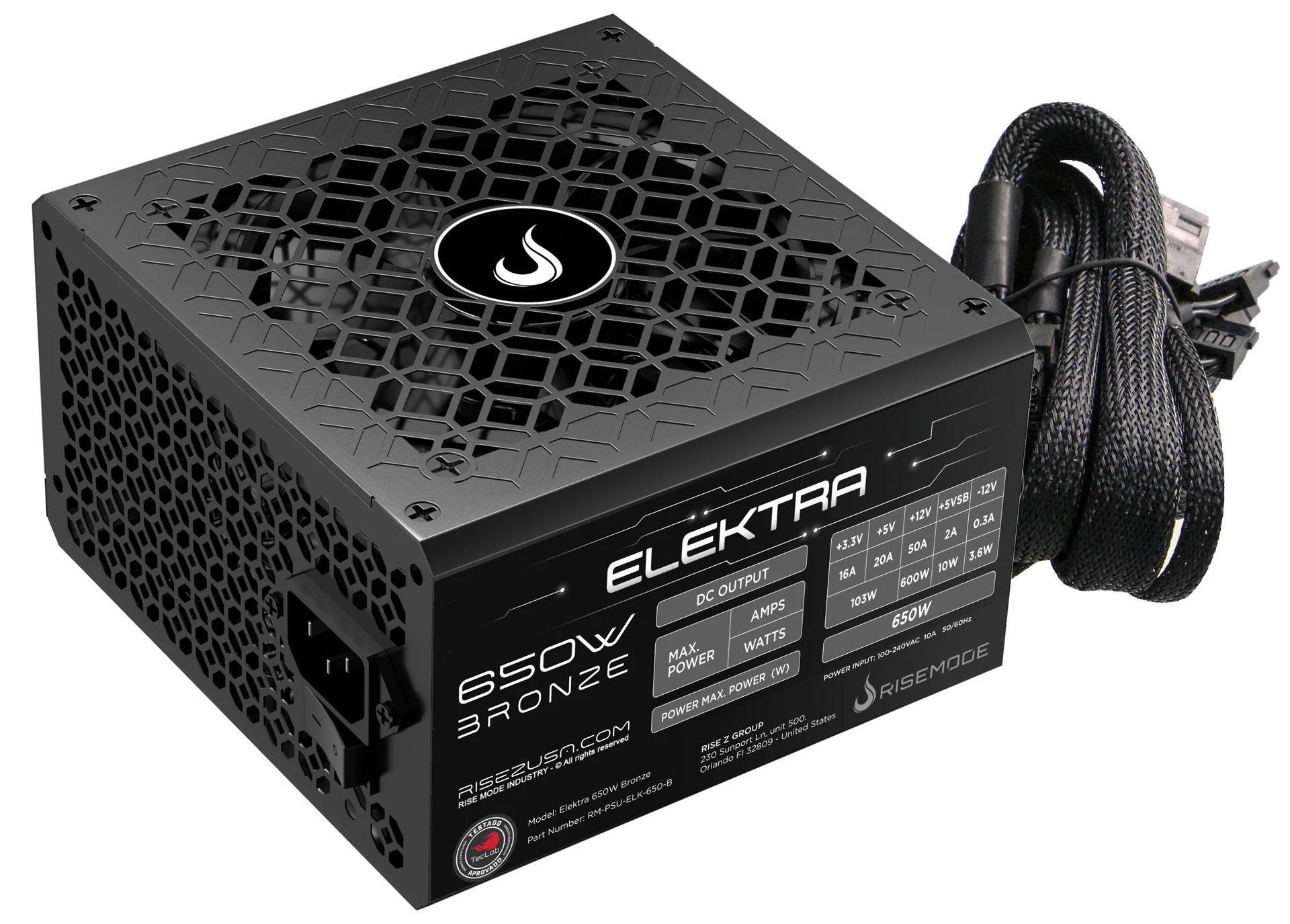 FONTE ELEKTRA 650W BLACK