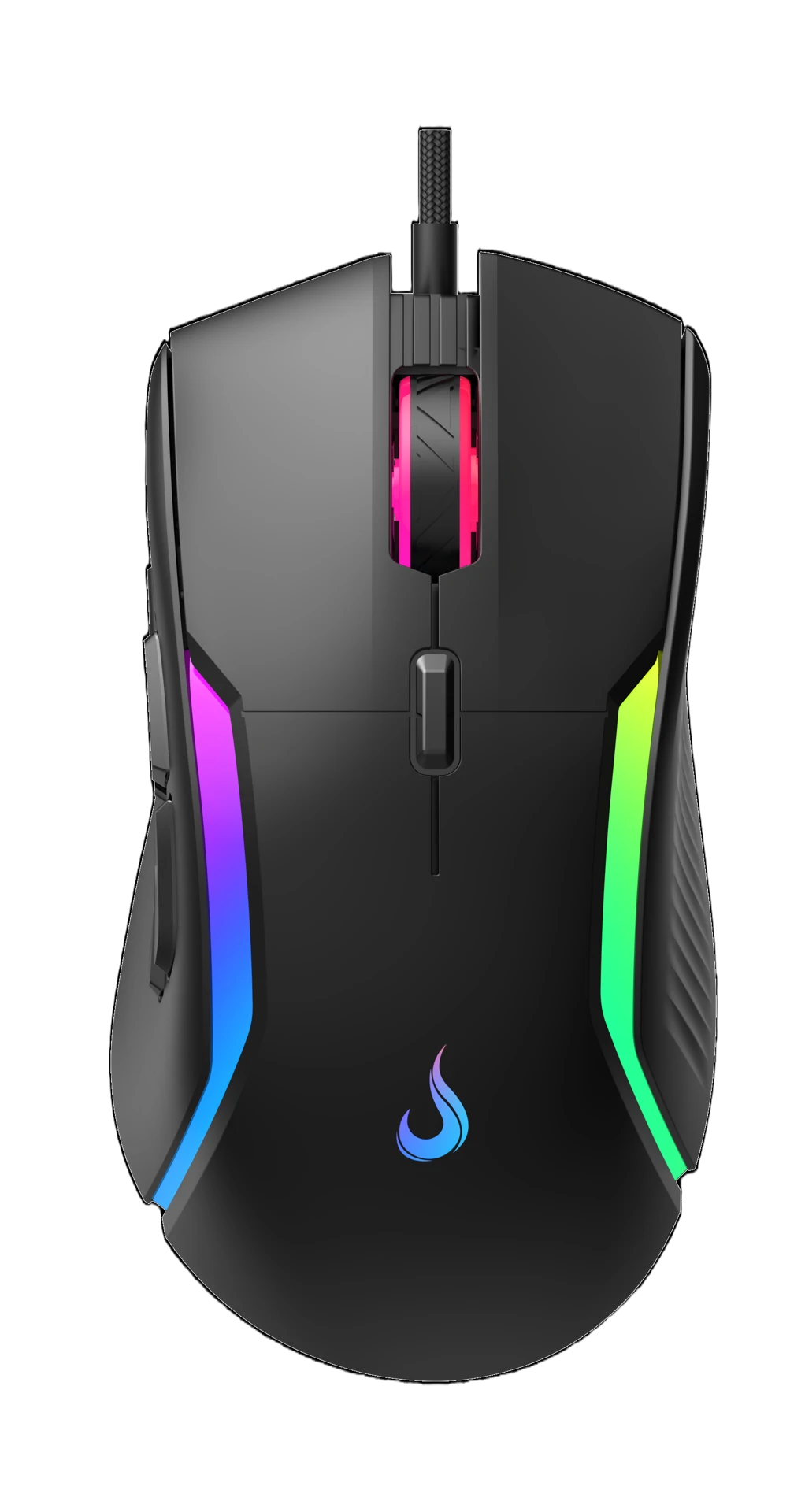 MOUSE GAMER LASER BLACK RGB