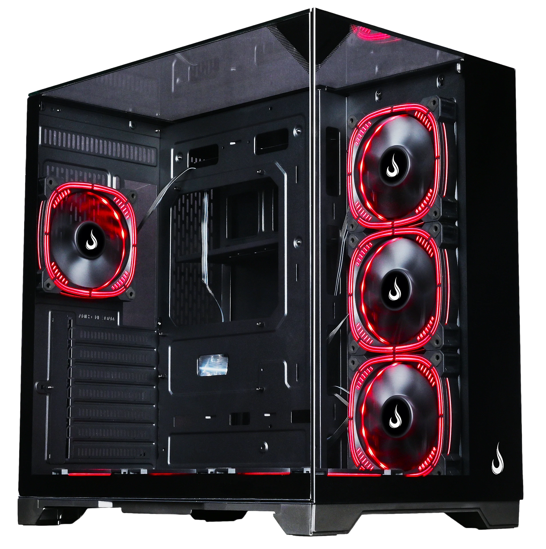 GABINETE GALAXY FULL GLASS BLACK