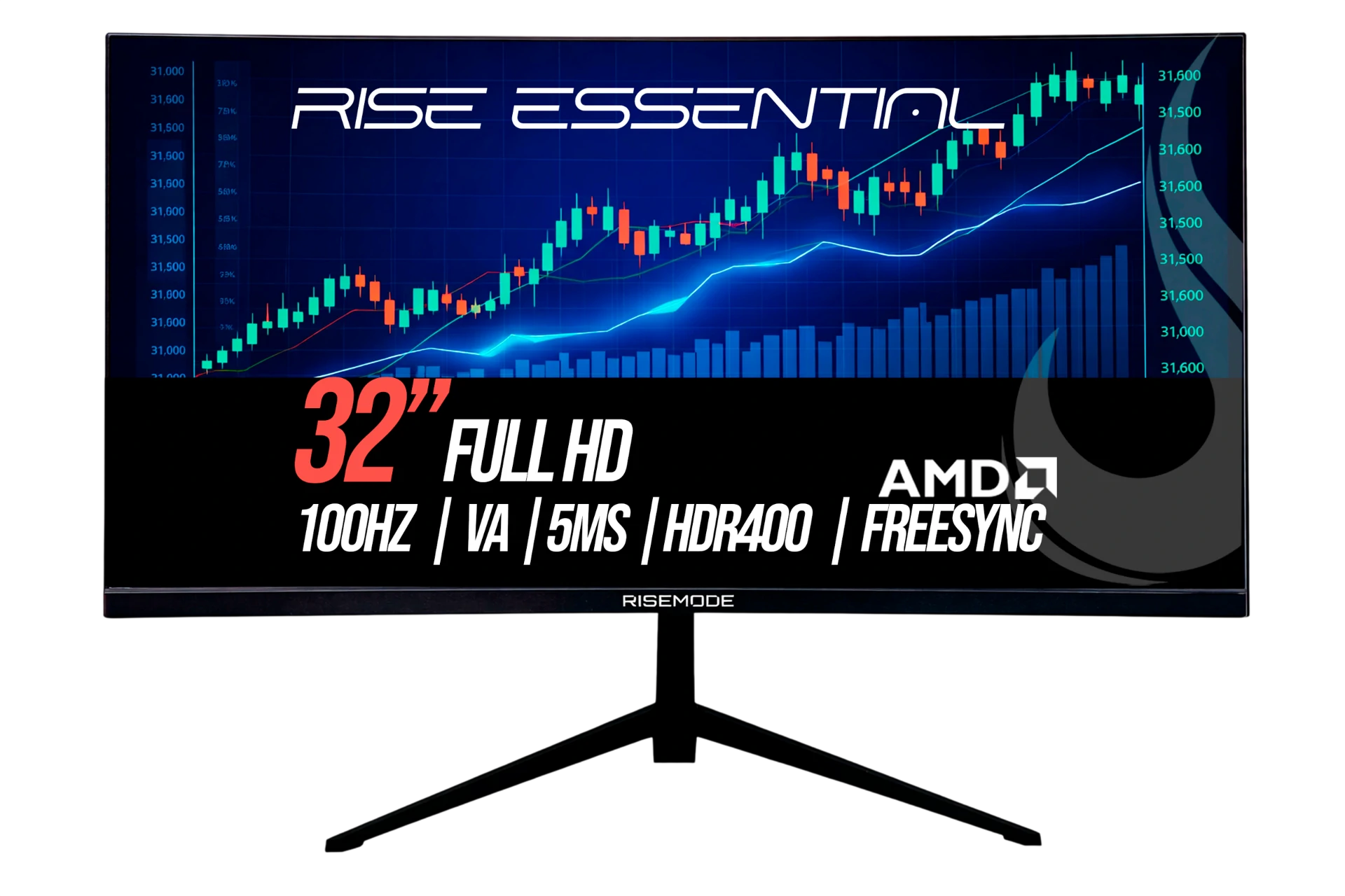 MONITOR GAMER CURVO ESSENTIAL 32” FULL HD 100HZ IPS FREESYNC HDR400