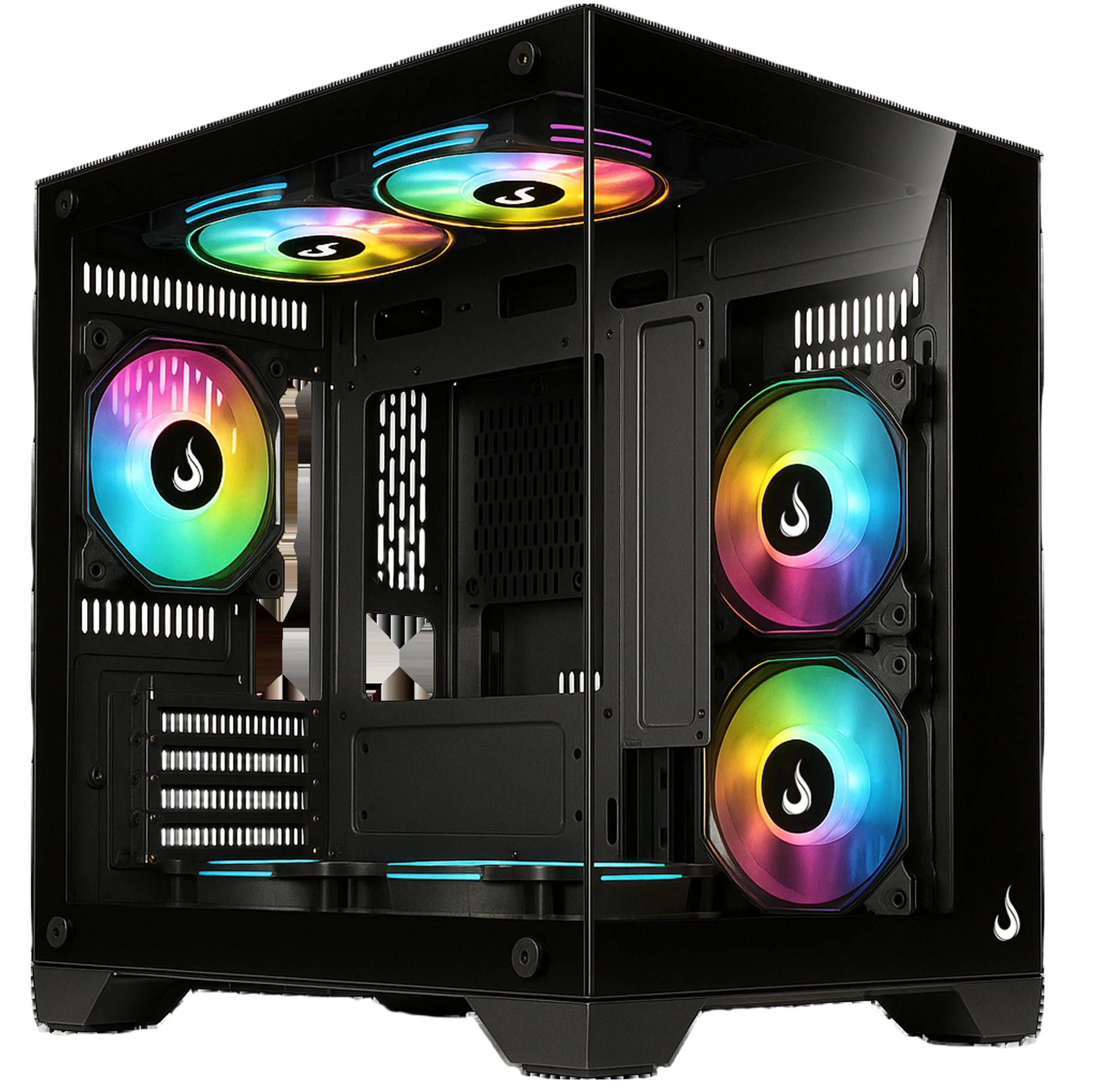 GABINETE GALAXY GLASS M MINI BLACK