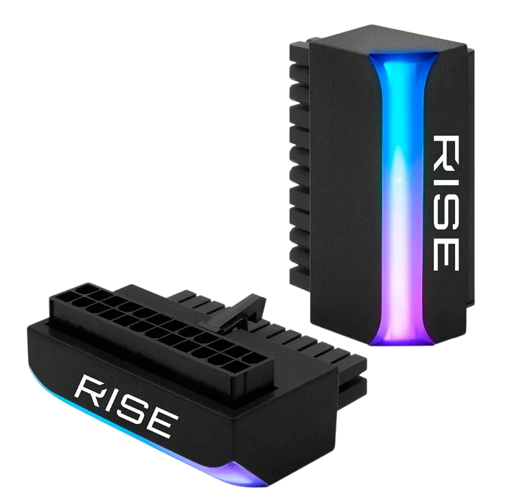 ADAPTADOR CONECTOR 24P ATX ARGB 90 GRAUS AURA BLACK