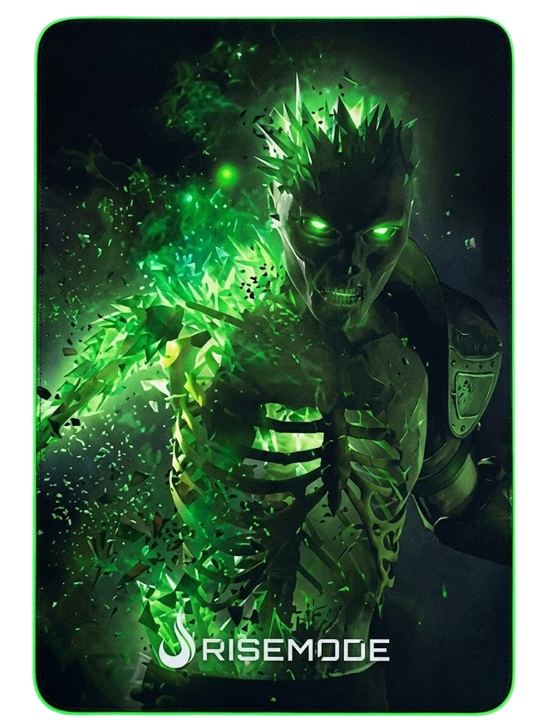 MOUSEPAD RISE GAMING ESQUELETO MÉDIO BORDA COSTURADA