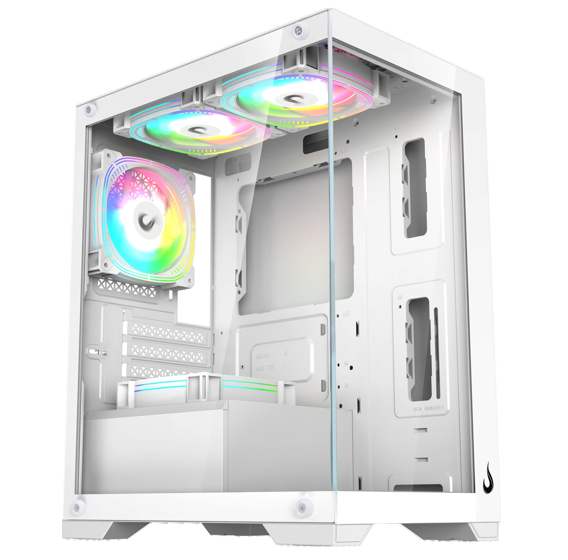 GABINETE CRYSTAL GLASS 01 WHITE
