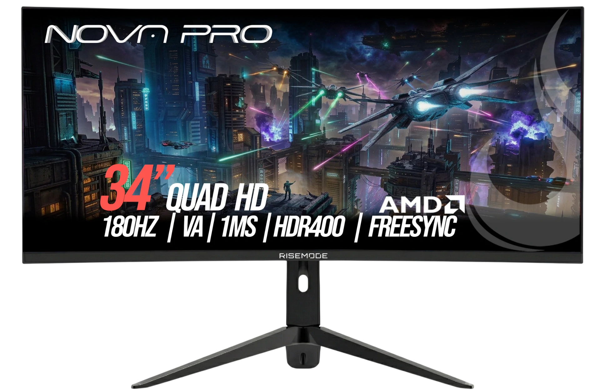 MONITOR NOVA PRO 34" QHD 180HZ 1MS VA ULTRAWIDE  