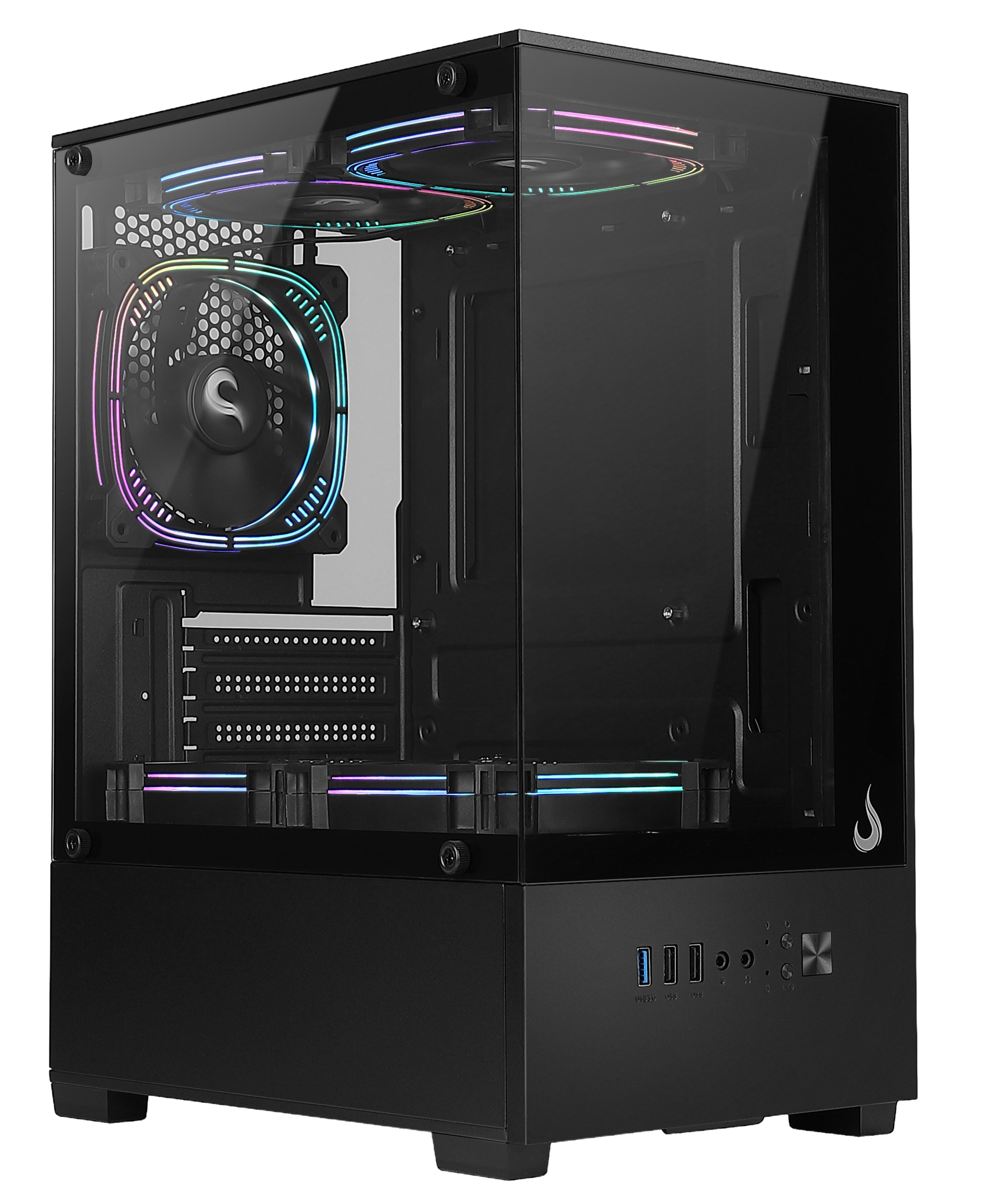 GABINETE PRISMA GLASS 01 BLACK