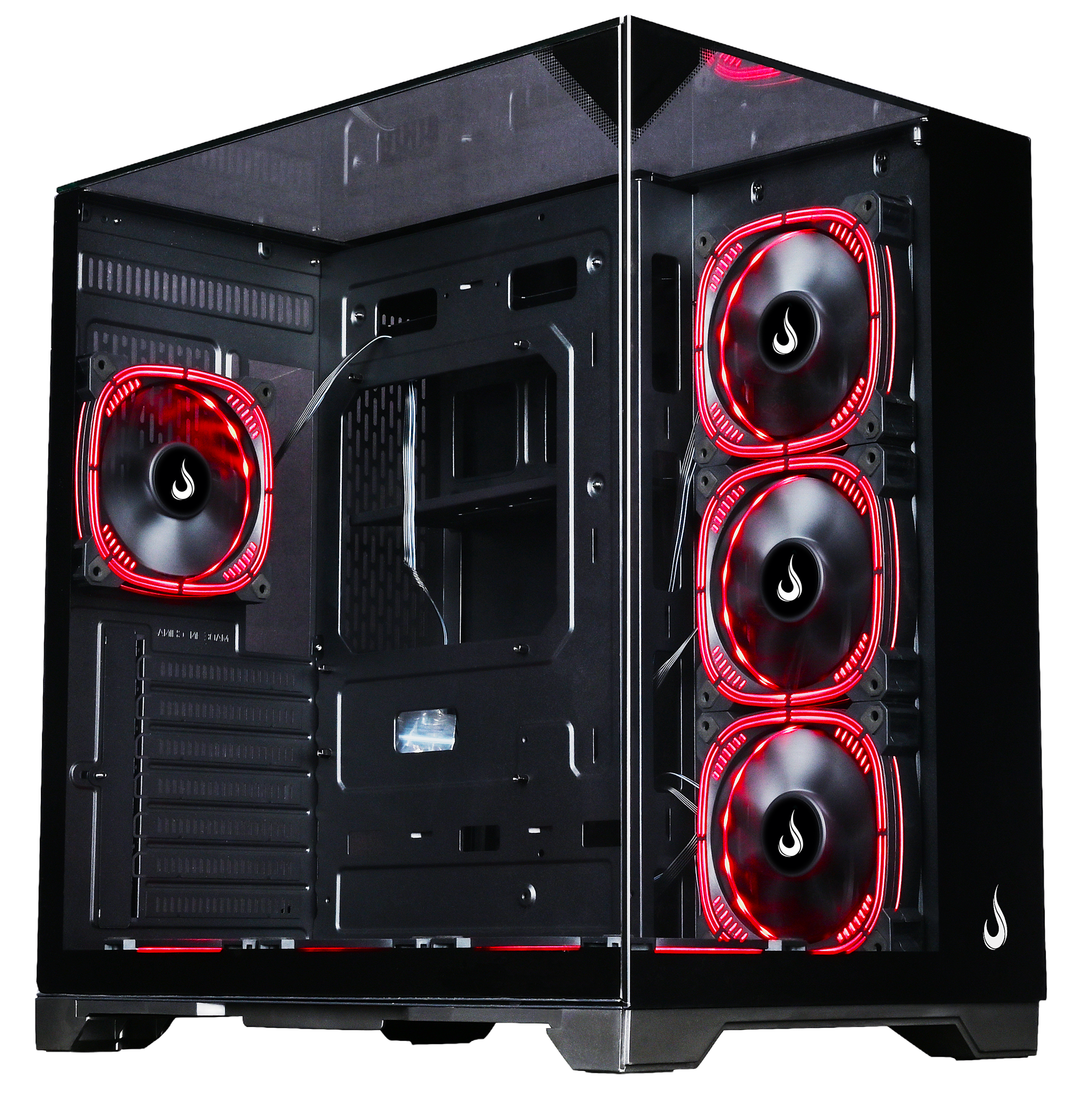 GABINETE GALAXY FULL GLASS BLACK