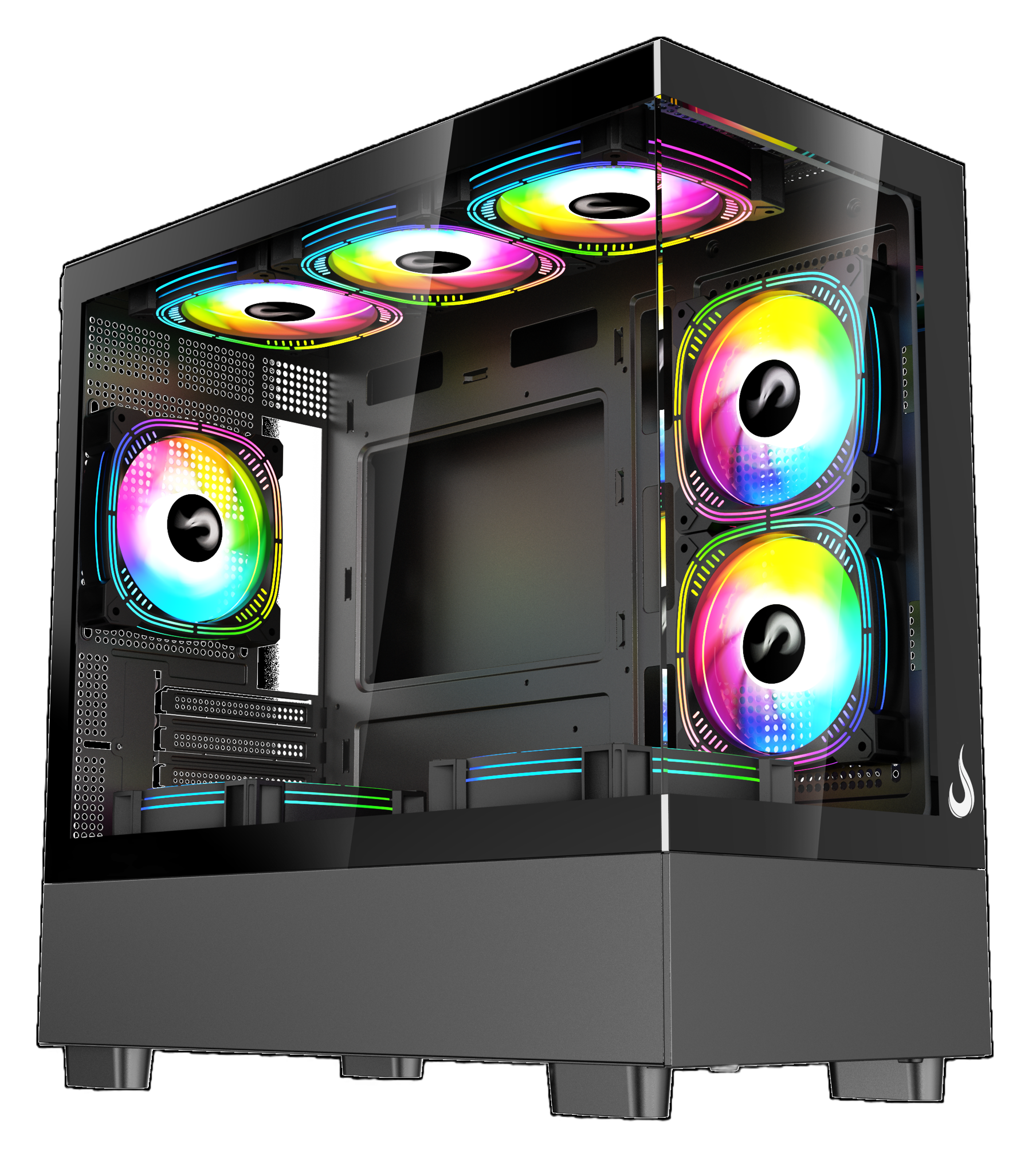 GABINETE CRYSTAL GLASS 03 BLACK