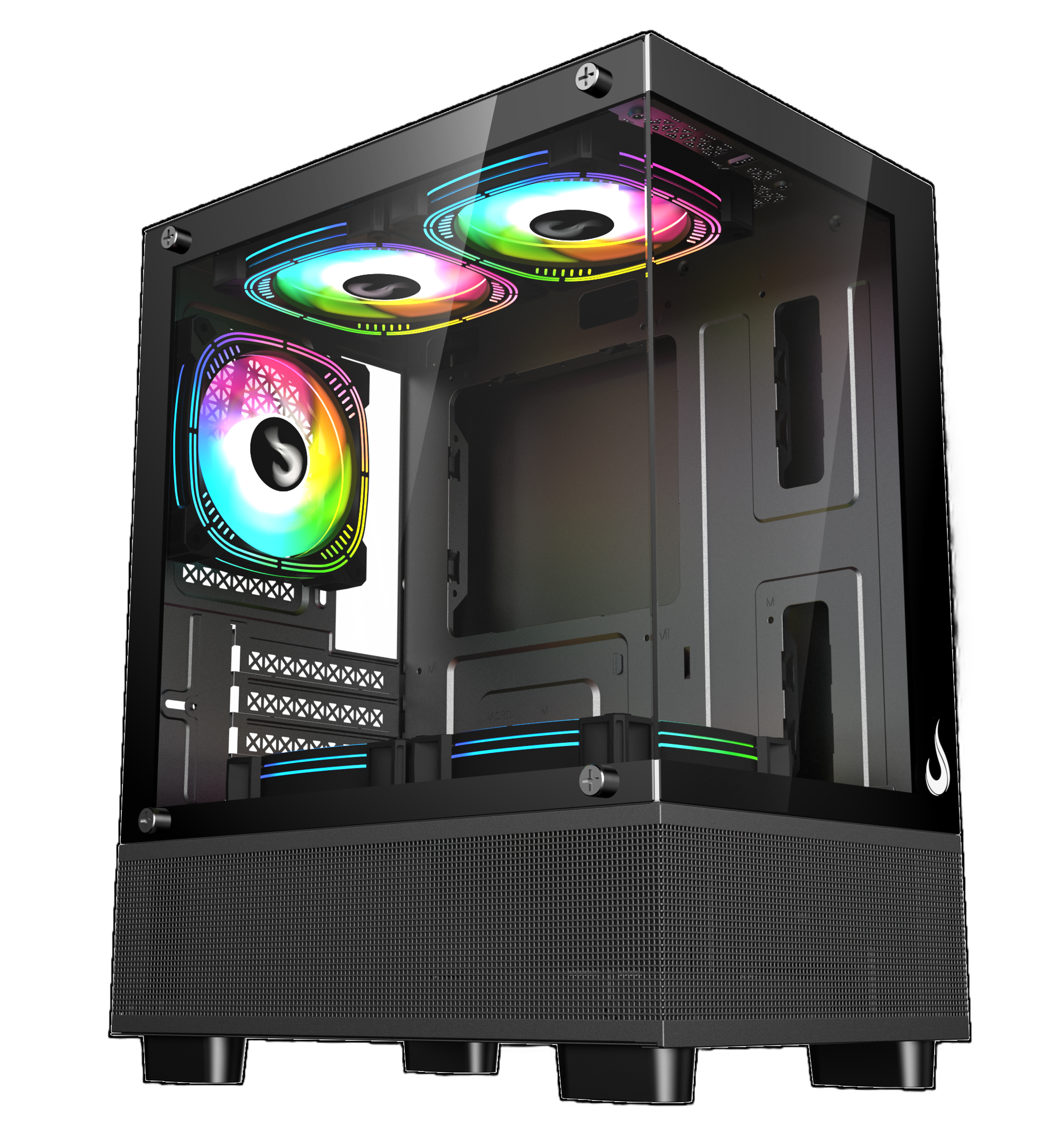 GABINETE CRYSTAL GLASS 02 BLACK