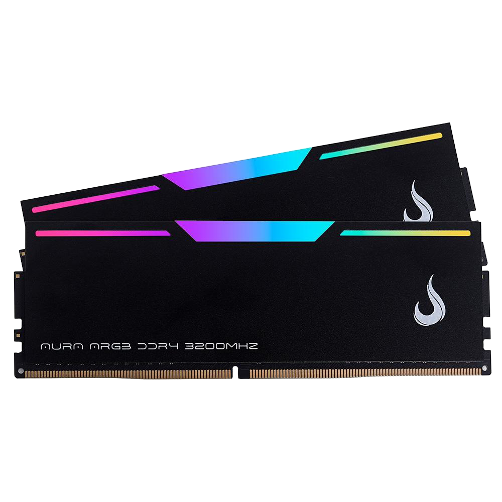 MEMÓRIA AURA BLACK ARGB 32GB (2x16GB) 3200MHz DDR4 CL19