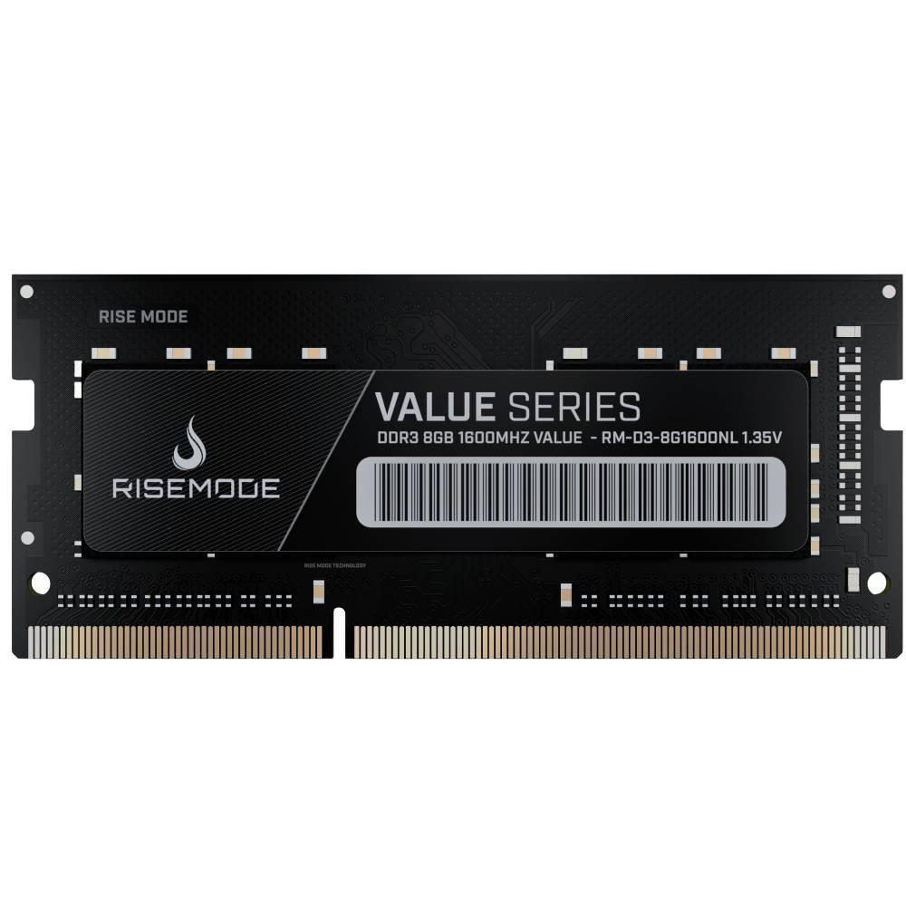 MEMÓRIA VALUE NOTEBOOK DDR3L 8GB 1600MHZ CL11
