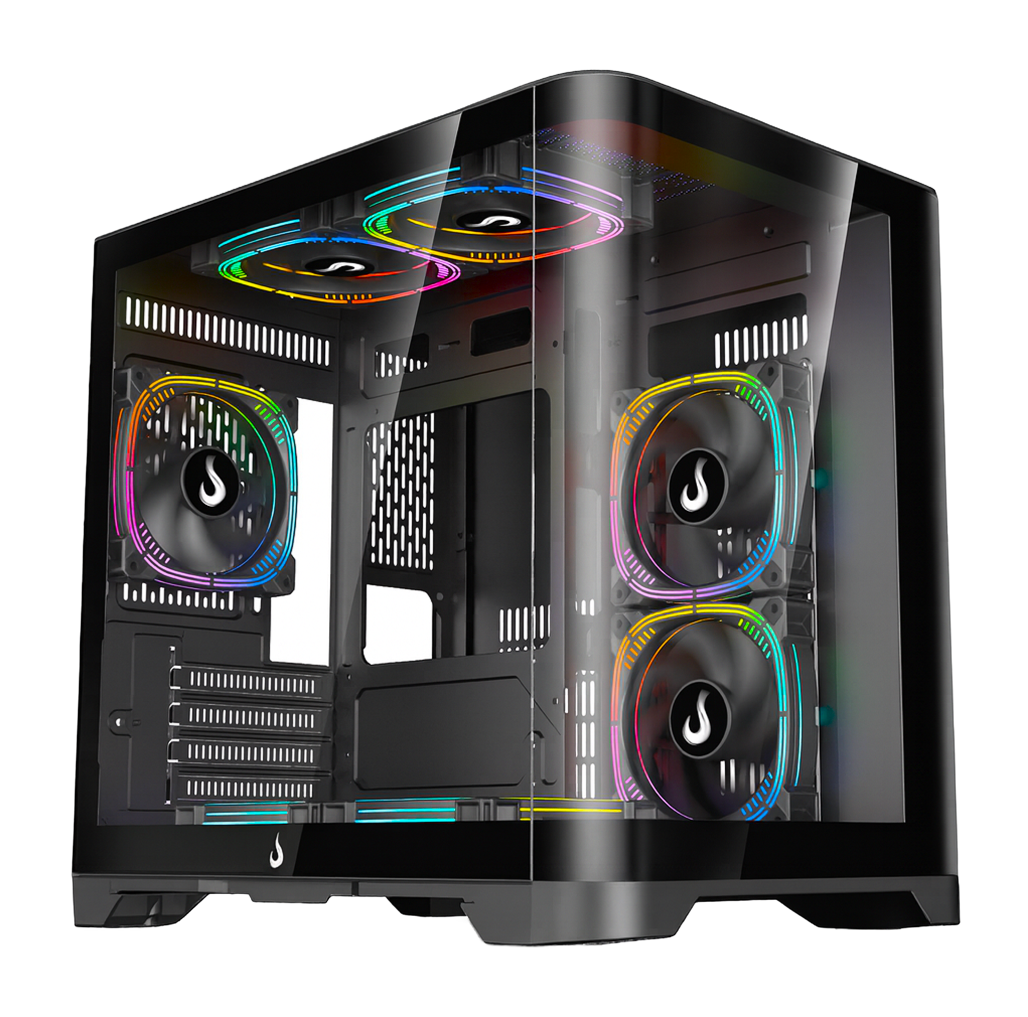 GABINETE GALAXY CURVED BLACK