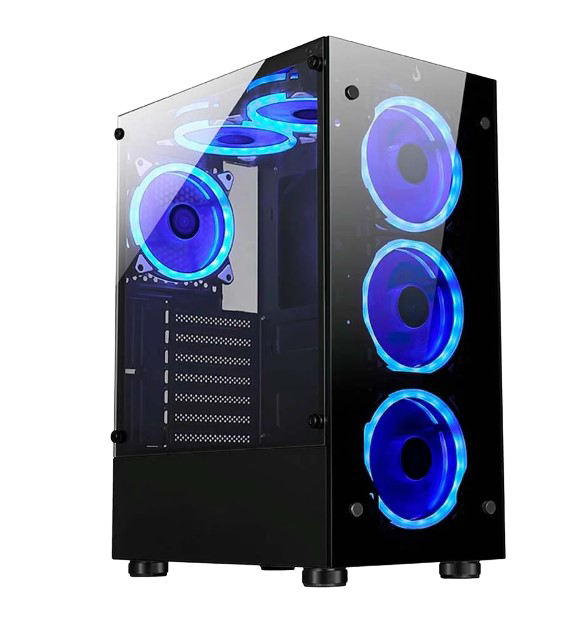 GABINETE GLASS 06X BLACK